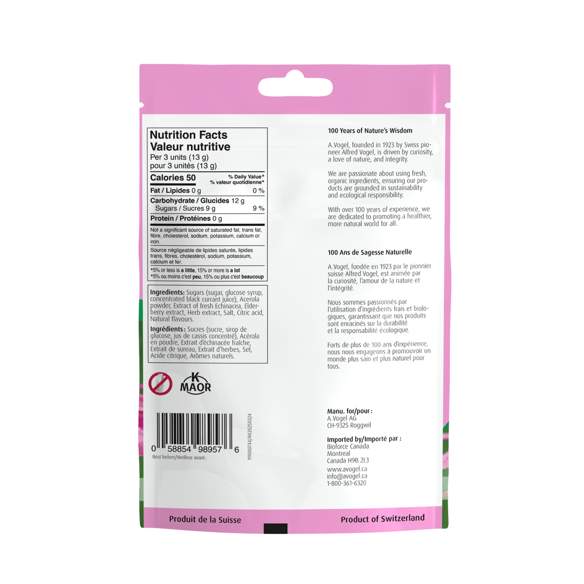 A.Vogel Echinacea Lozenges 75g - A.Vogel Canada