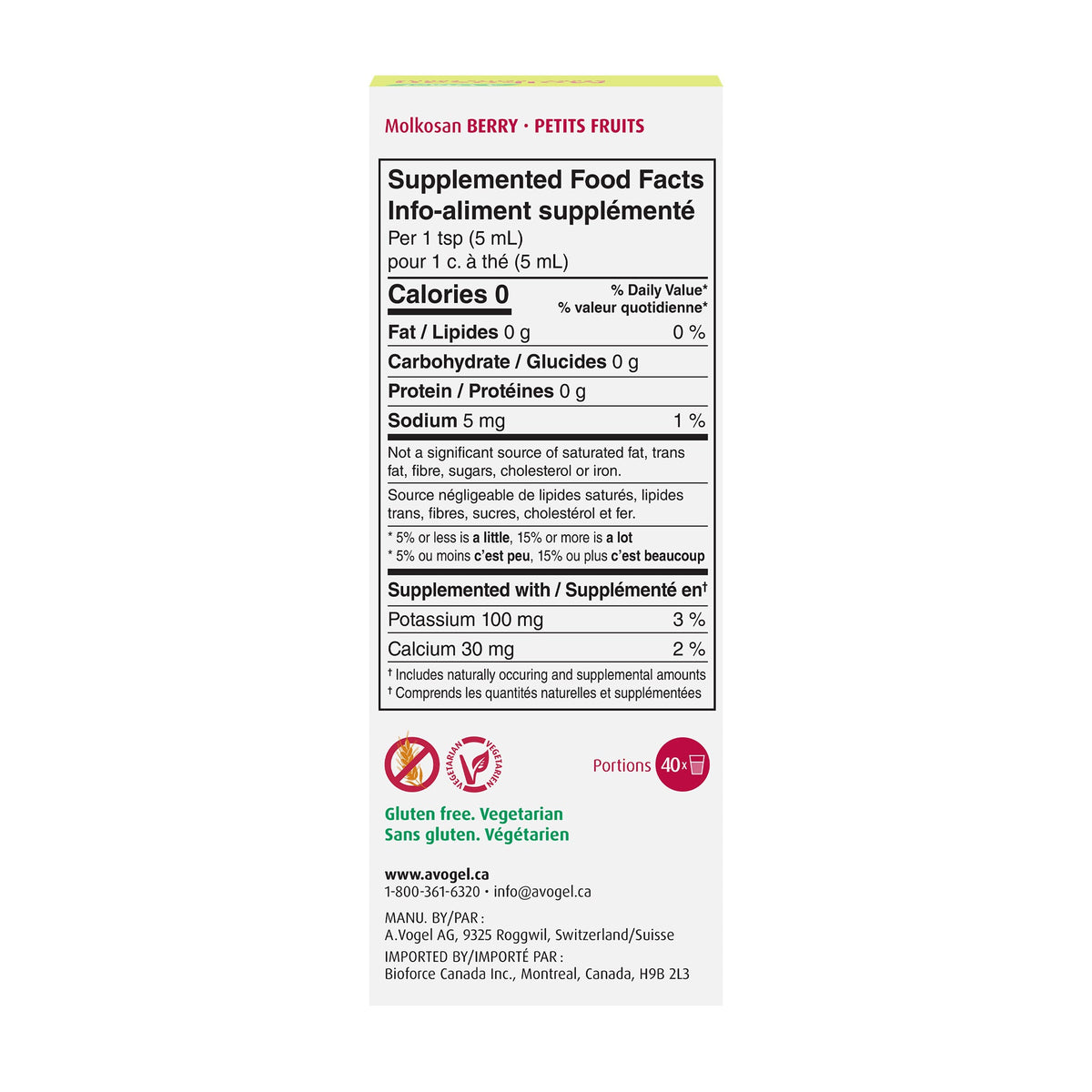 A.Vogel Molkosan Berry - Concentrated Lacto - fermented Whey 200 mL - A.Vogel Canada