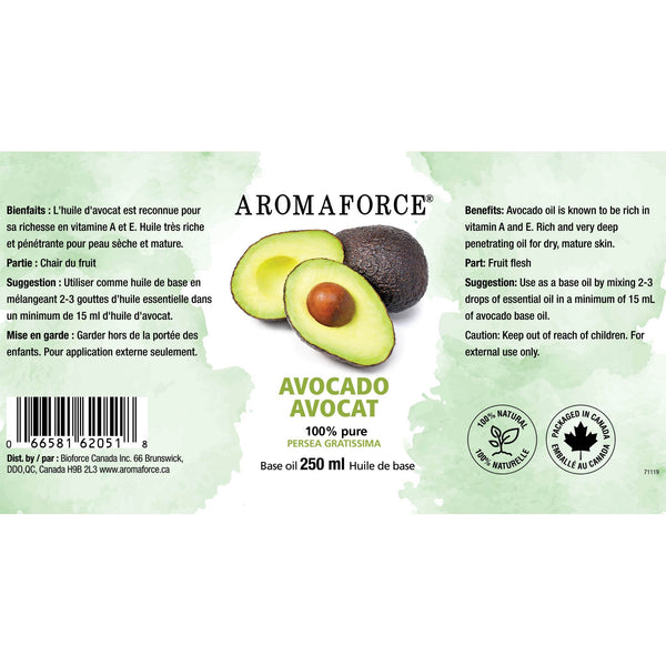 Huile d'Avocat Pure à 100% (18.99$ CAD$) – La Boite à Grains
