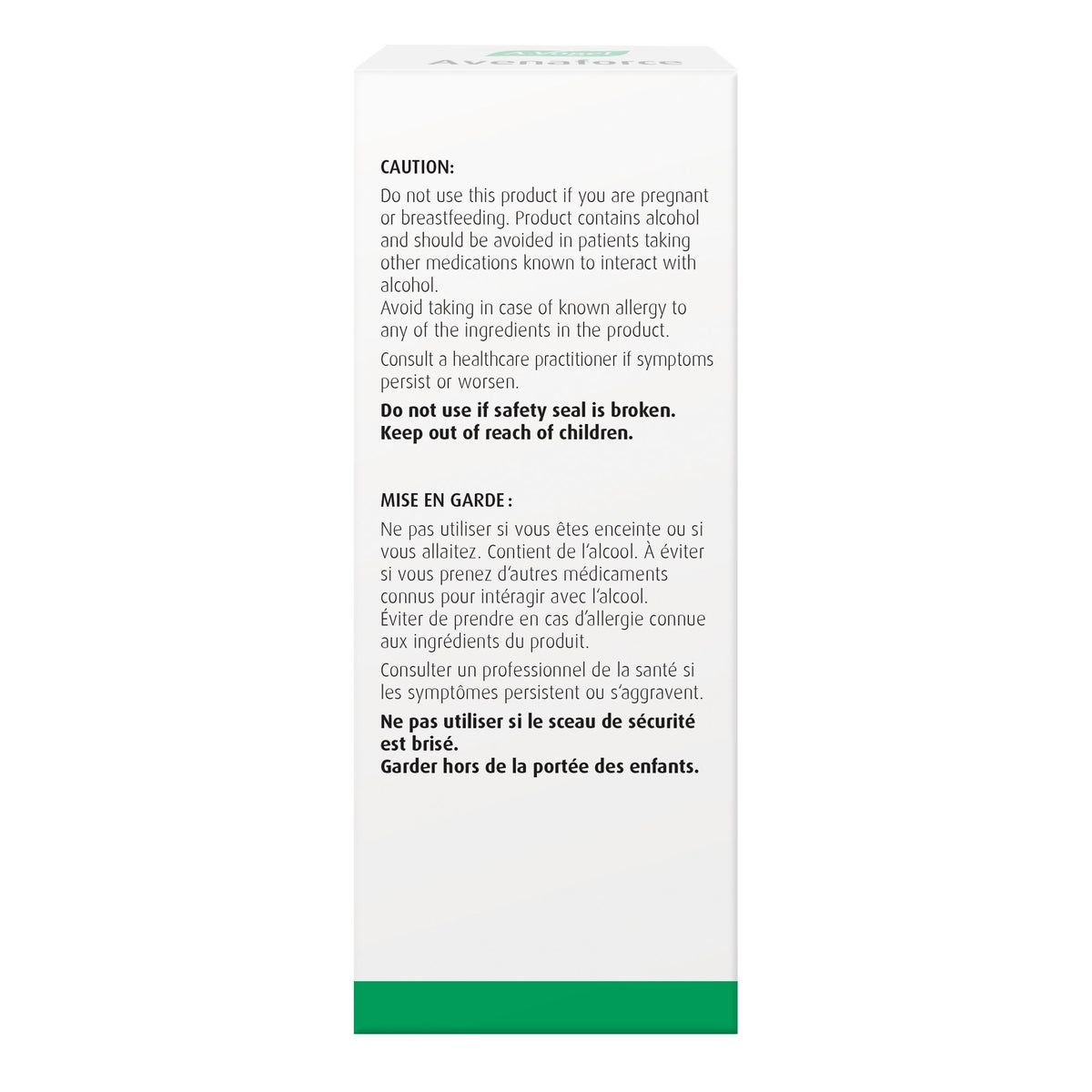 Avenaforce Fresh Avena Sativa Extract 50mL - A.Vogel Canada