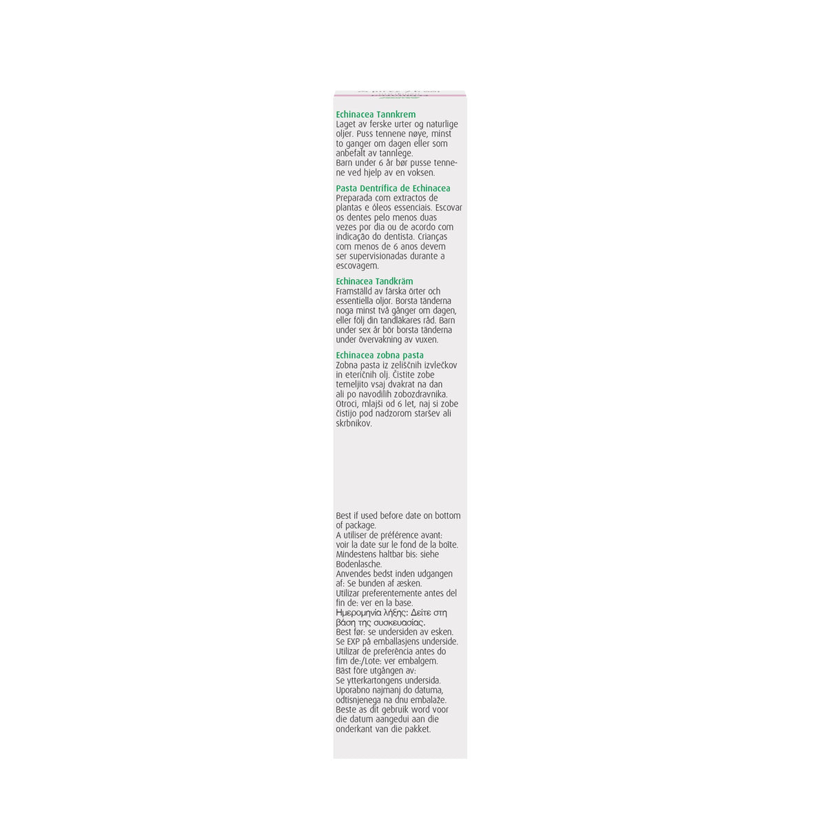 A.Vogel Echinacea Natural Toothpaste for healthy gums 35 gr - A.Vogel Canada