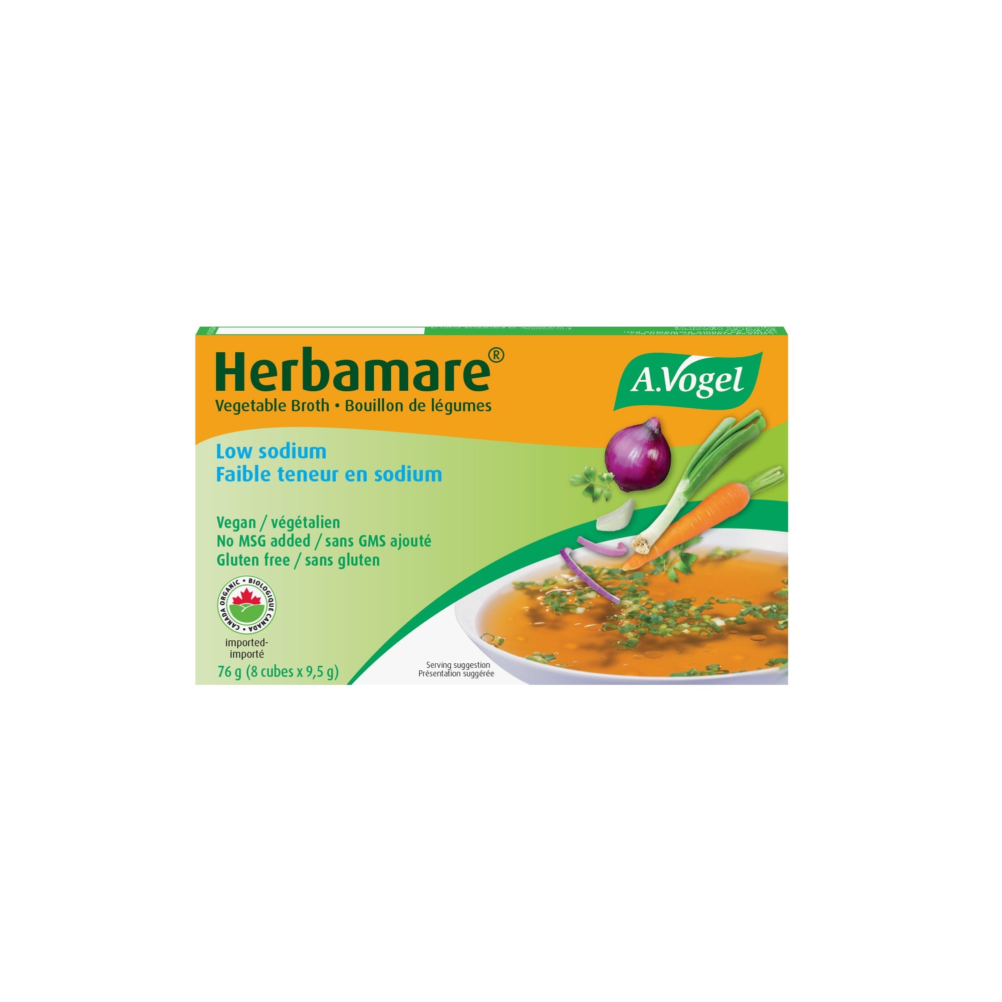 A.Vogel Herbamare Low Sodium Organic Vegetable Broth 8 Cubes - A.Vogel Canada