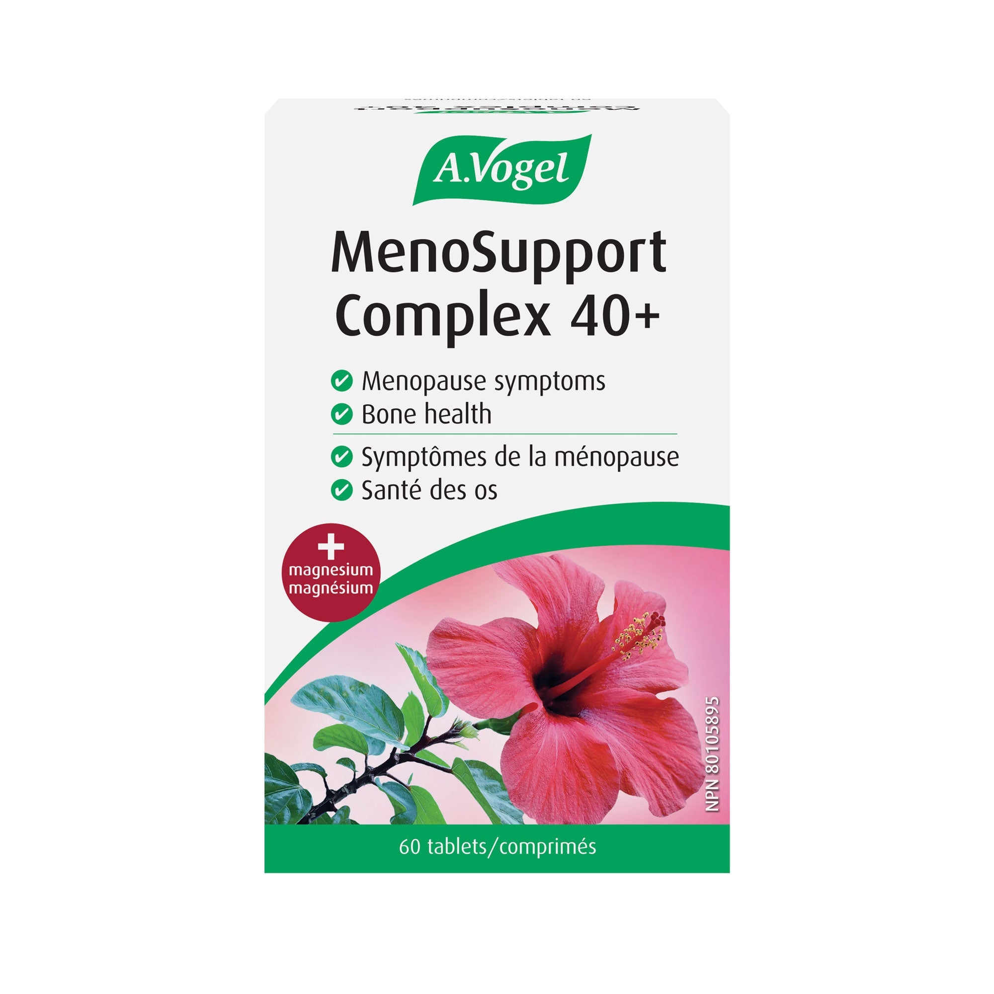 A.Vogel MenoSupport Complex 40+ Appropriate for all stages of menopause & bone health 60 Tabs - A.Vogel Canada