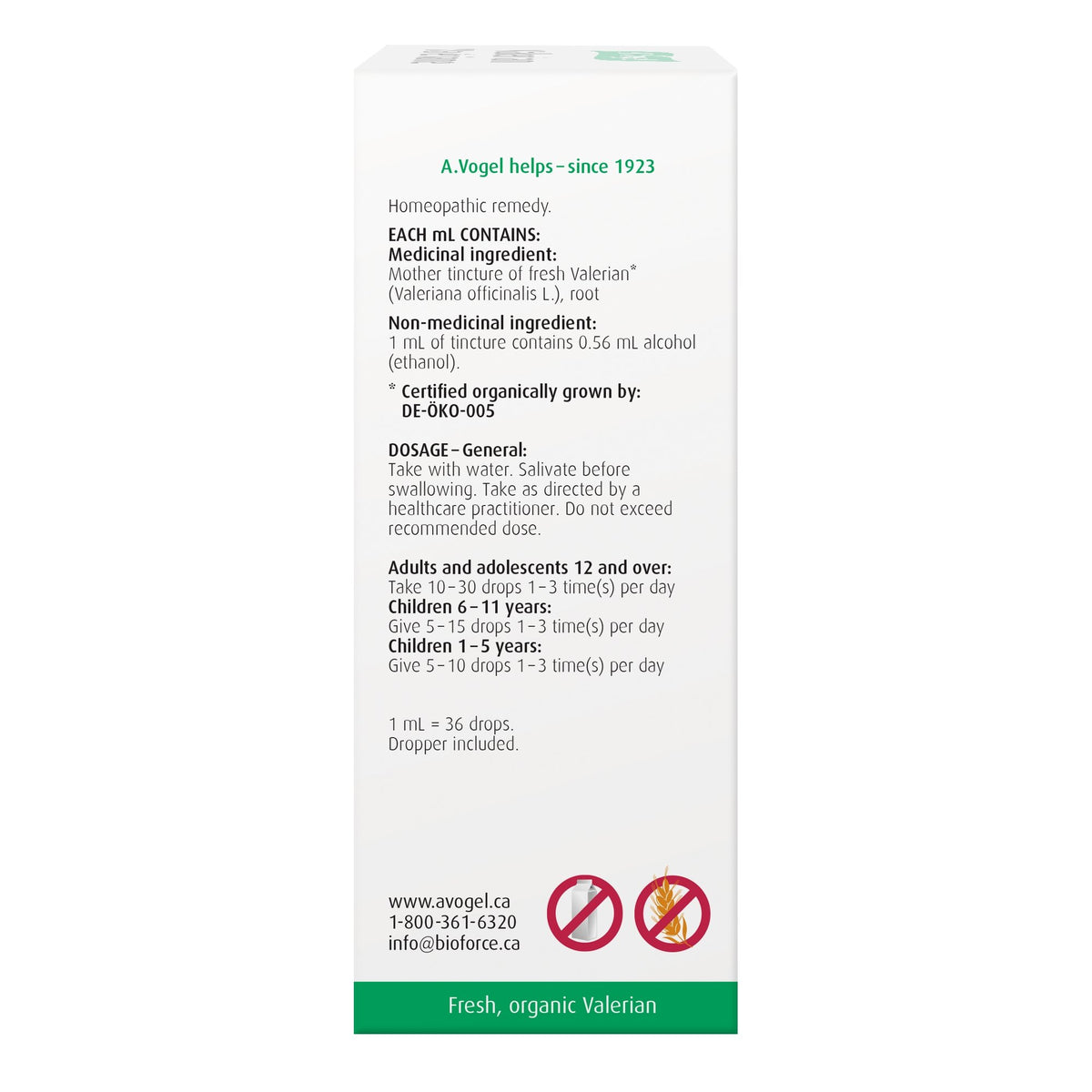 A.Vogel Valerian - Fresh Organic Valerian Root 50mL - A.Vogel Canada