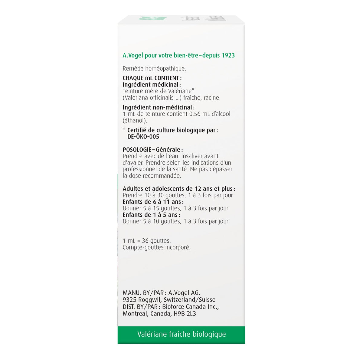A.Vogel Valerian - Fresh Organic Valerian Root 50mL - A.Vogel Canada