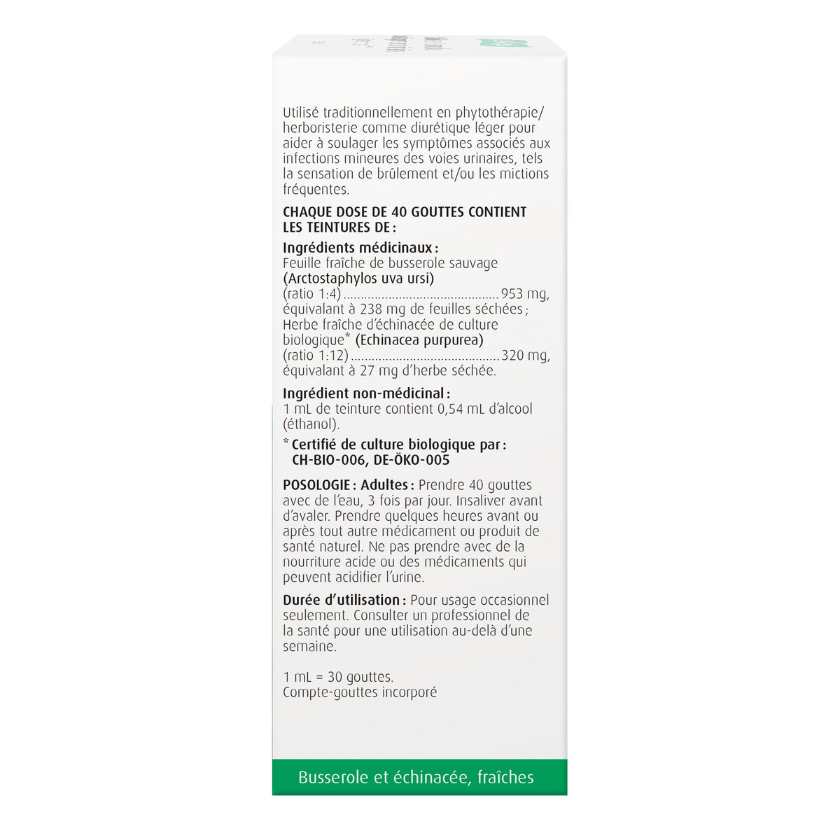 Bladder Formula - Cystoforce for Urinary Tract Irritations 50mL - A.Vogel Canada