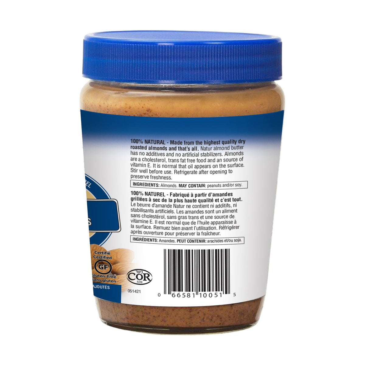 Natur Creamy Almond Butter 100% Natural 460 gr - A.Vogel Canada