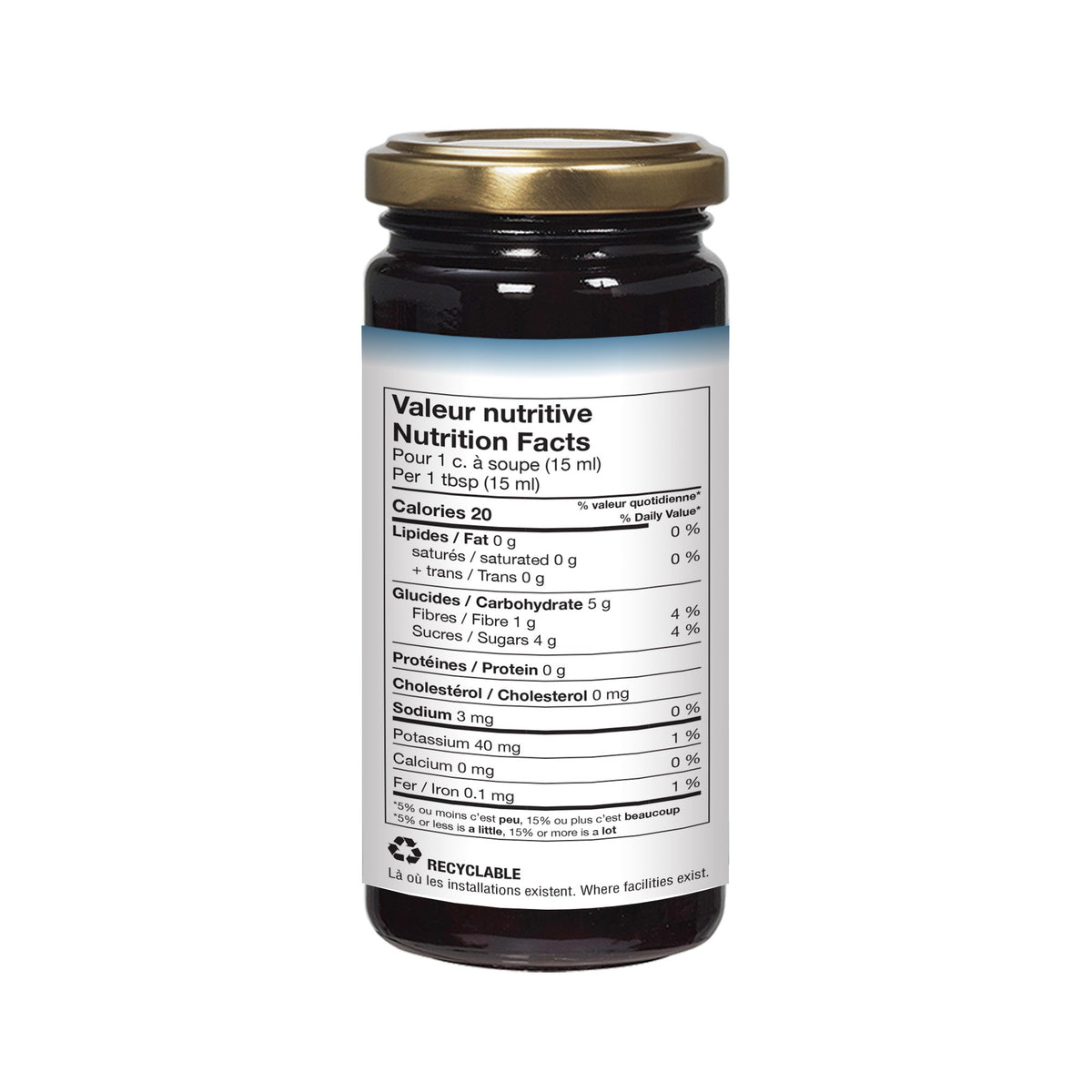 Natur Le Fruit Organic Blueberry Spread 235 mL - A.Vogel Canada