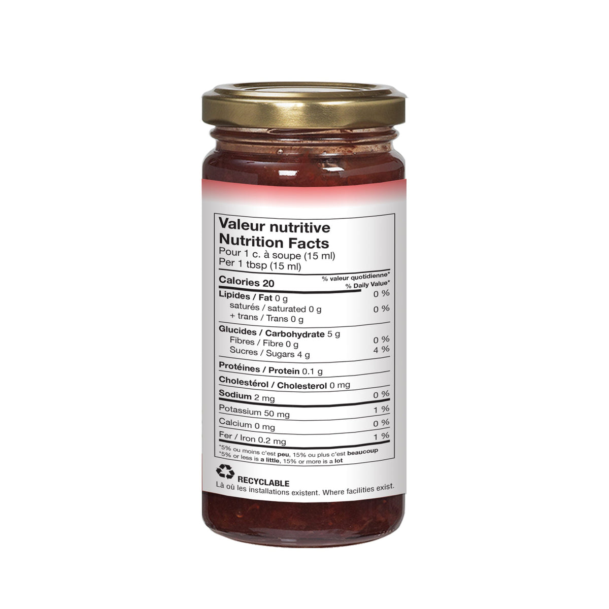 Natur Le Fruit Organic Strawberry Spread 235 mL - A.Vogel Canada