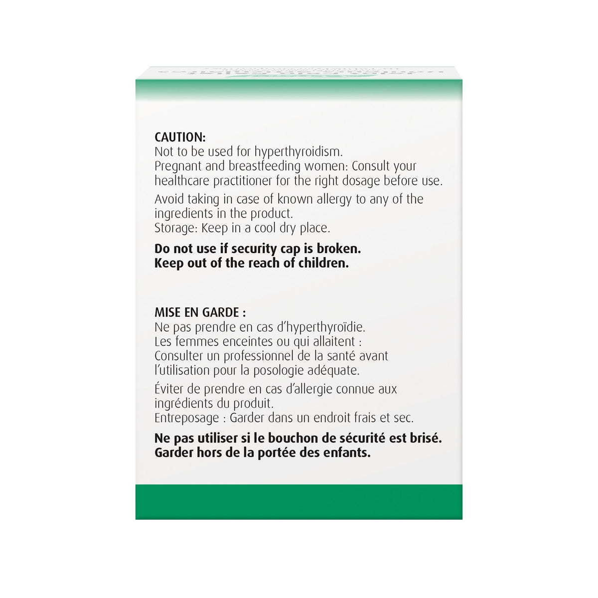 Thyroid Support - Prevents Iodine Deficiency 150 Tabs - A.Vogel Canada