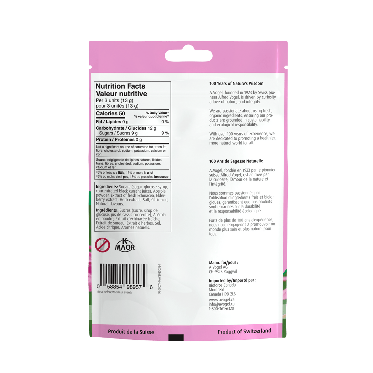 A.Vogel Echinacea Lozenges 75g - A.Vogel Canada
