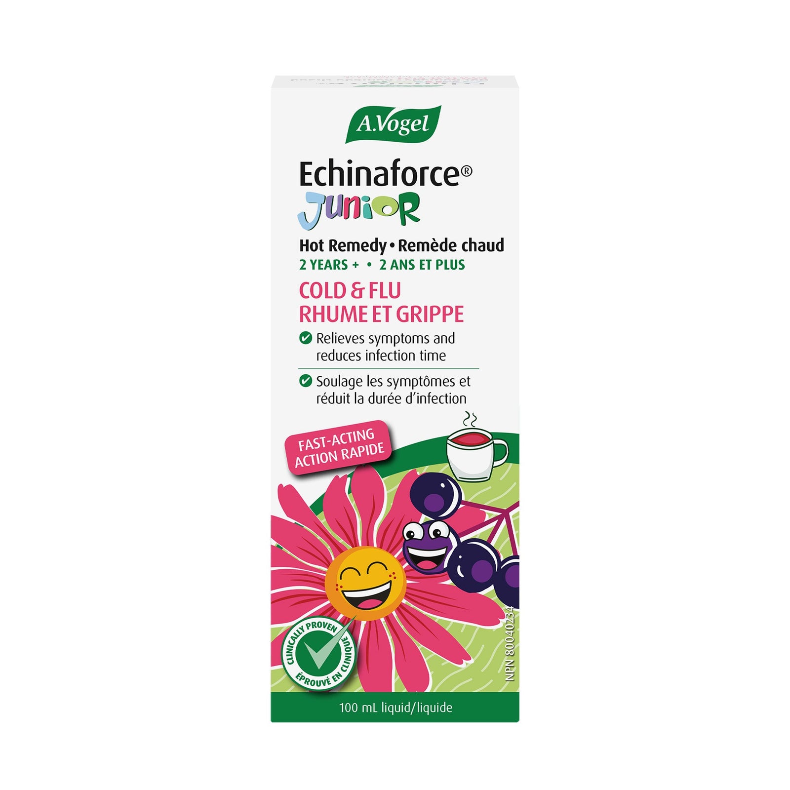 A.Vogel Echinaforce Junior Hot Drink - Cold and Flu Remedy 100mL - A.Vogel Canada