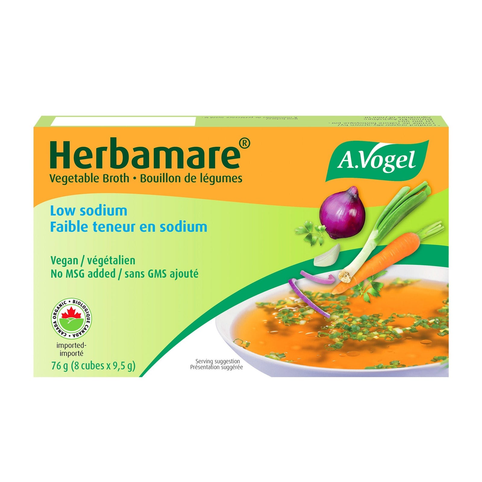 A.Vogel Herbamare Low Sodium Organic Vegetable Broth 8 Cubes - A.Vogel Canada