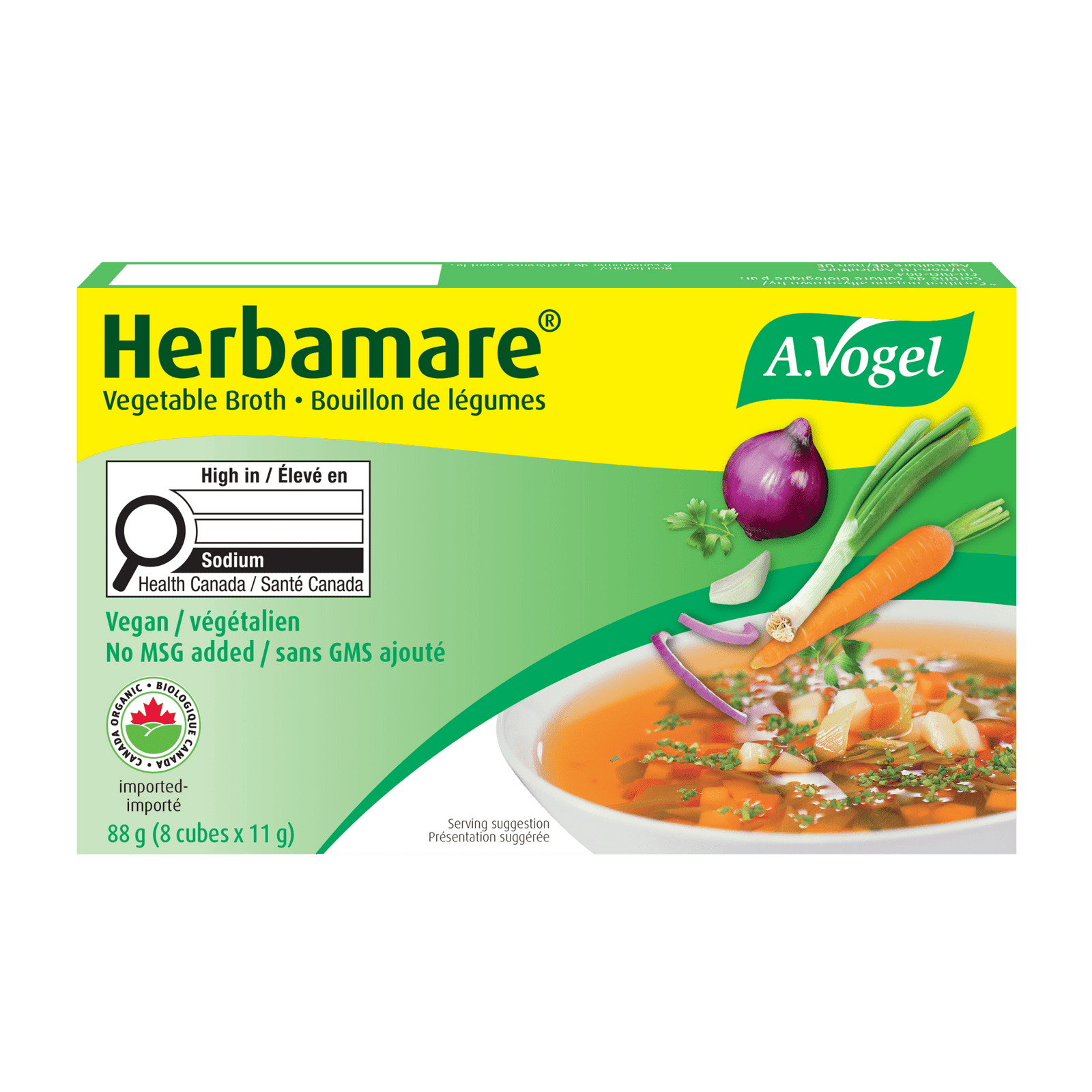 A.Vogel Herbamare Organic Vegetable Broth 8 Cubes - A.Vogel Canada
