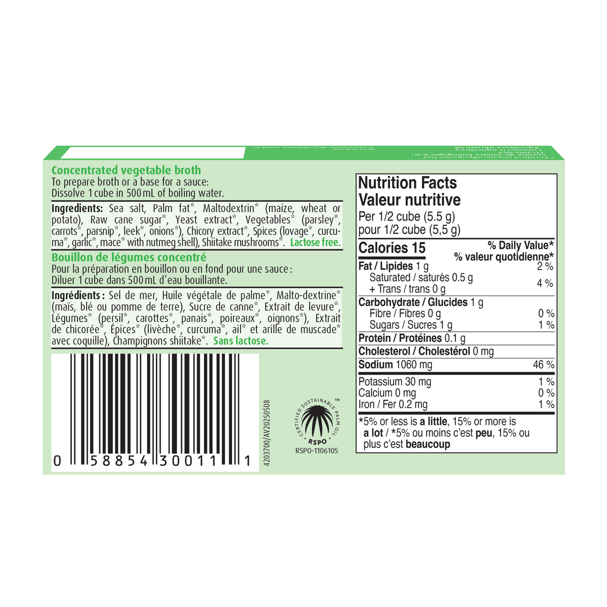 A.Vogel Herbamare Organic Vegetable Broth 8 Cubes - A.Vogel Canada