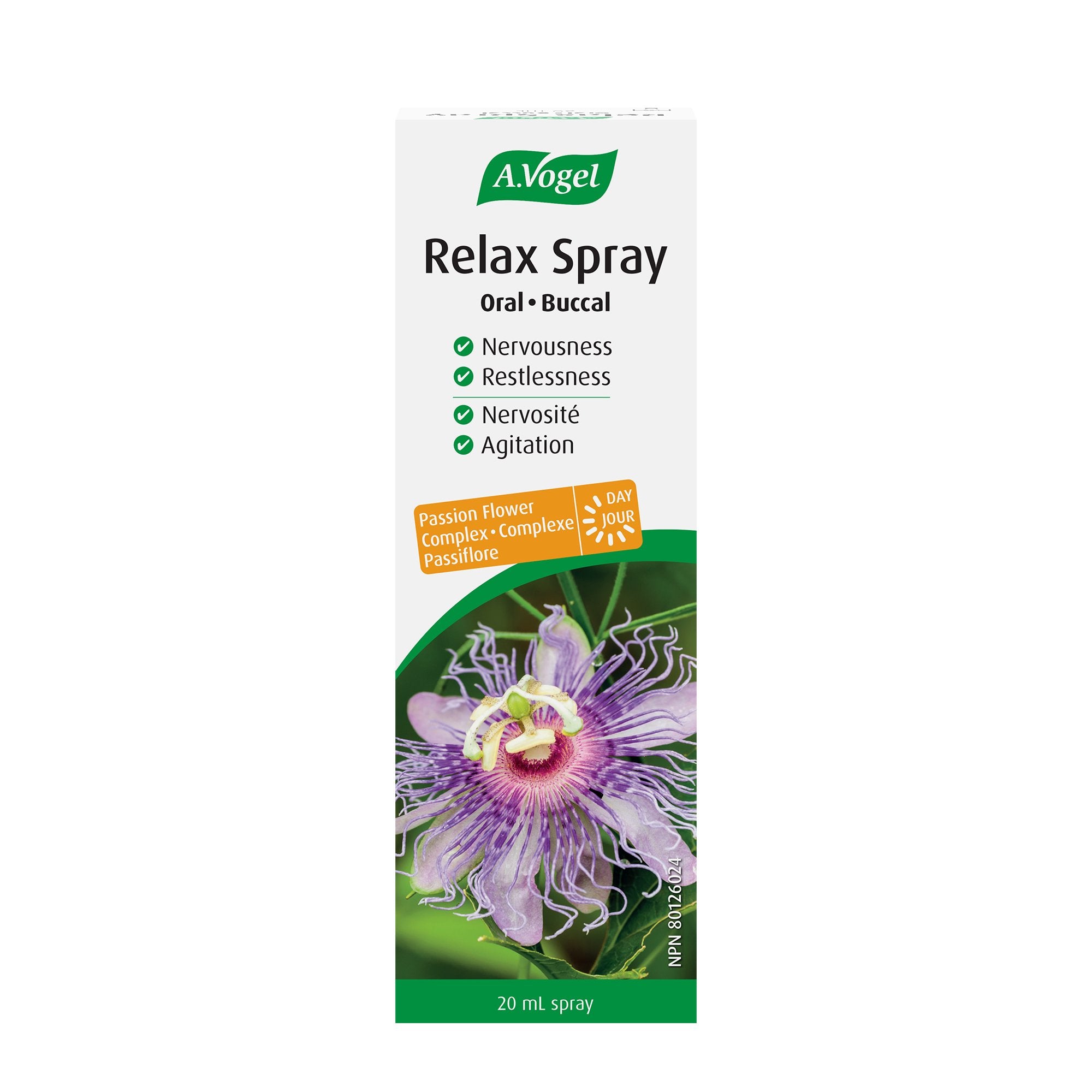 A.Vogel Relax Oral Spray - Fast Acting Stress Relief 20mL - A.Vogel Canada