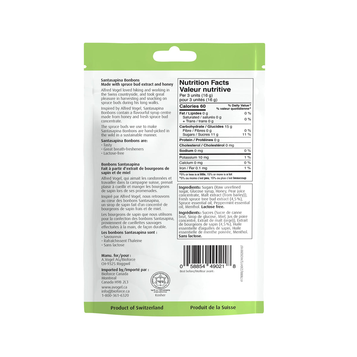 A.Vogel Santasapina Bonbons 100G - A.Vogel Canada