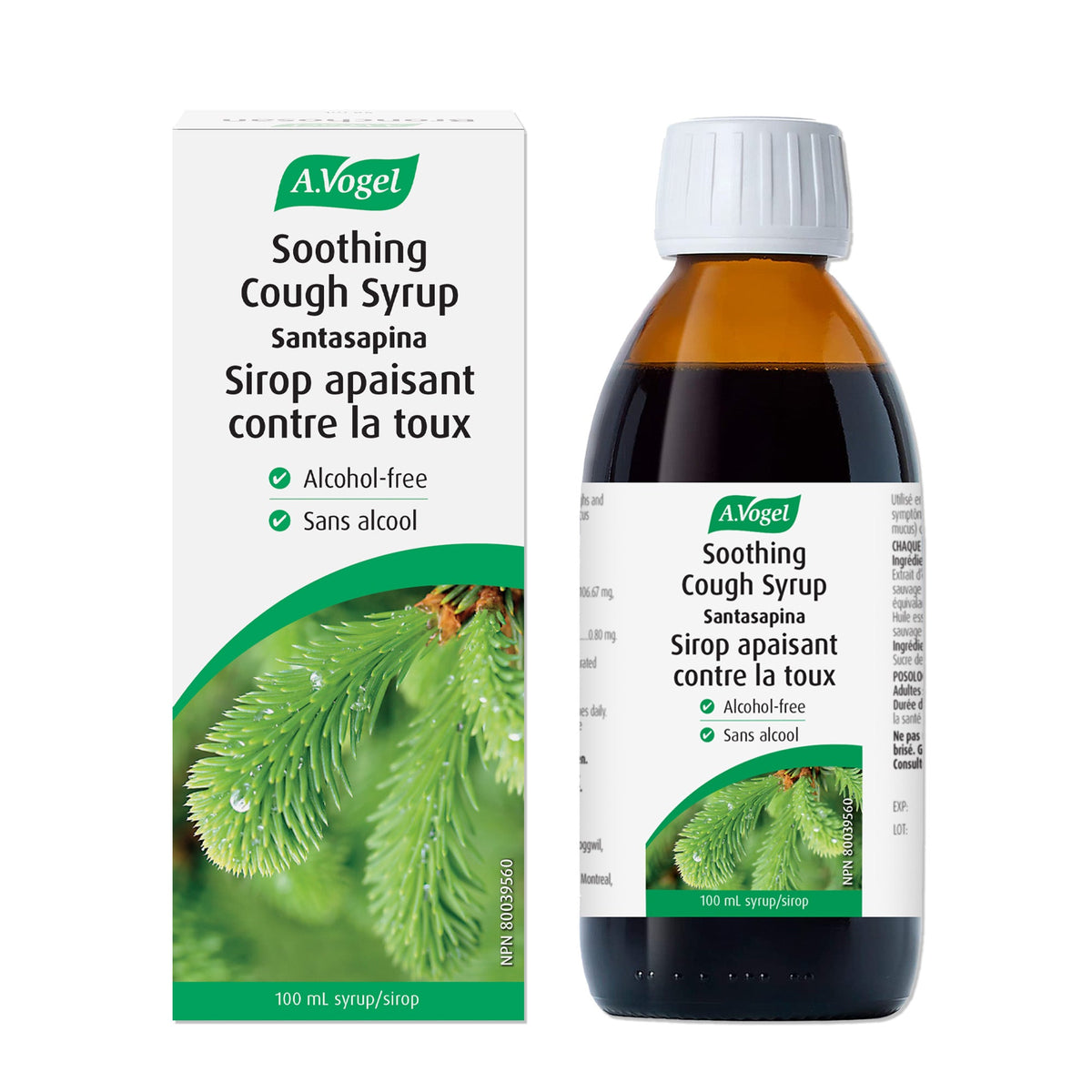 A.Vogel Santasapina Soothing Cough Syrup Alcohol - Free 100 mL - A.Vogel Canada