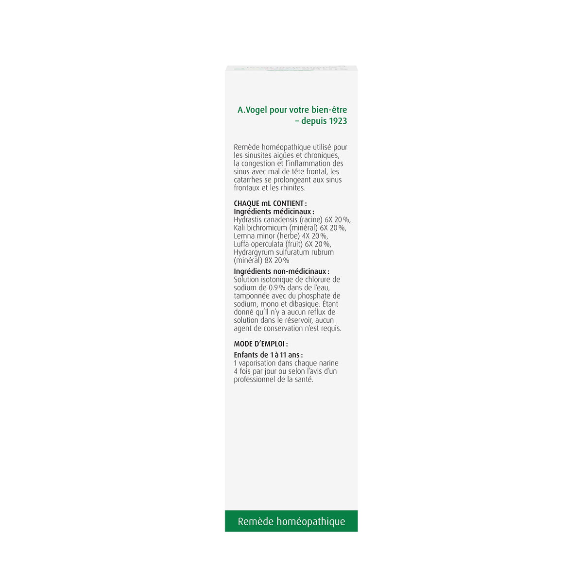A.Vogel Sinus Junior Nasal Spray 20 ml - Ages 1+ - A.Vogel Canada