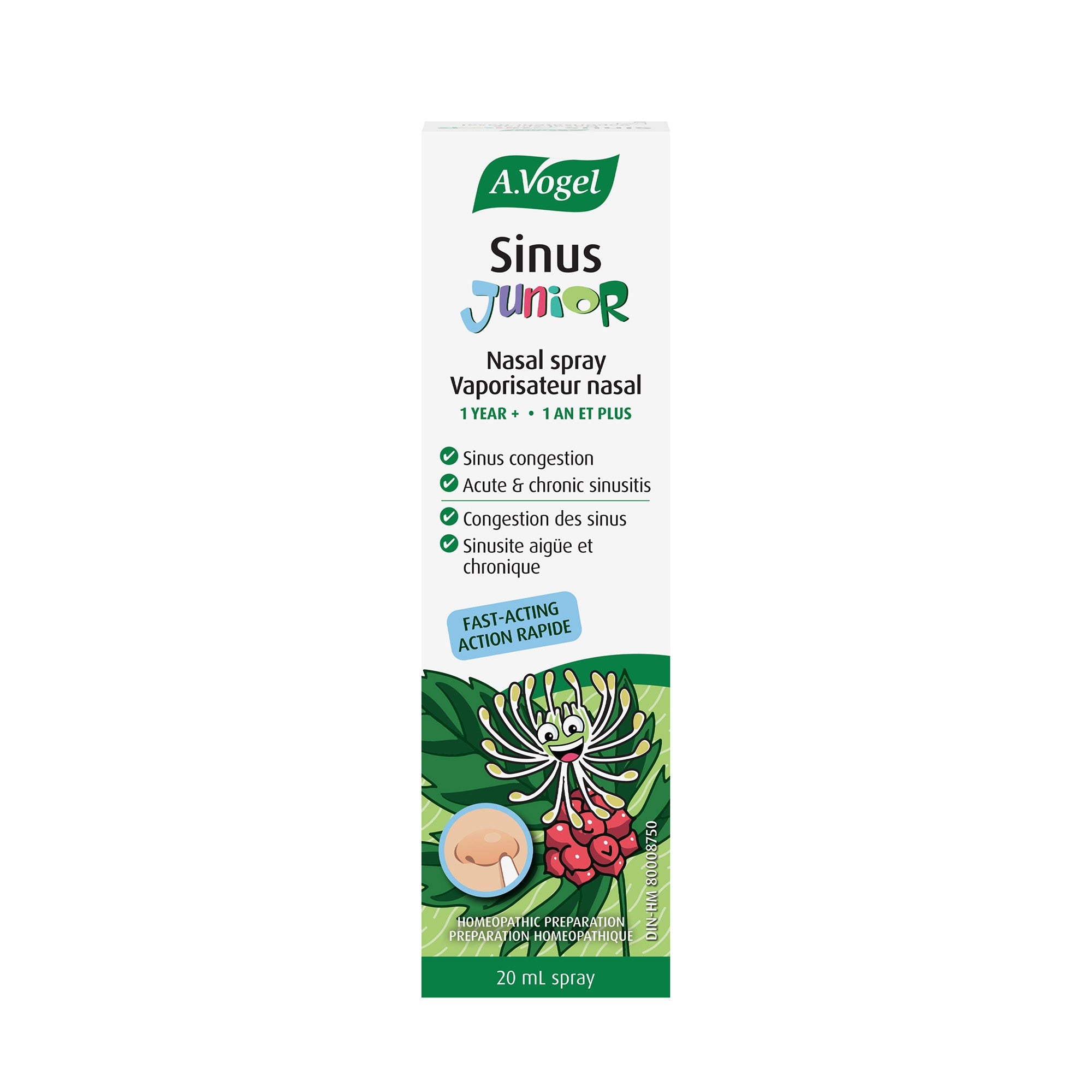 A.Vogel Sinus Junior Nasal Spray 20 ml - Ages 1+ - A.Vogel Canada
