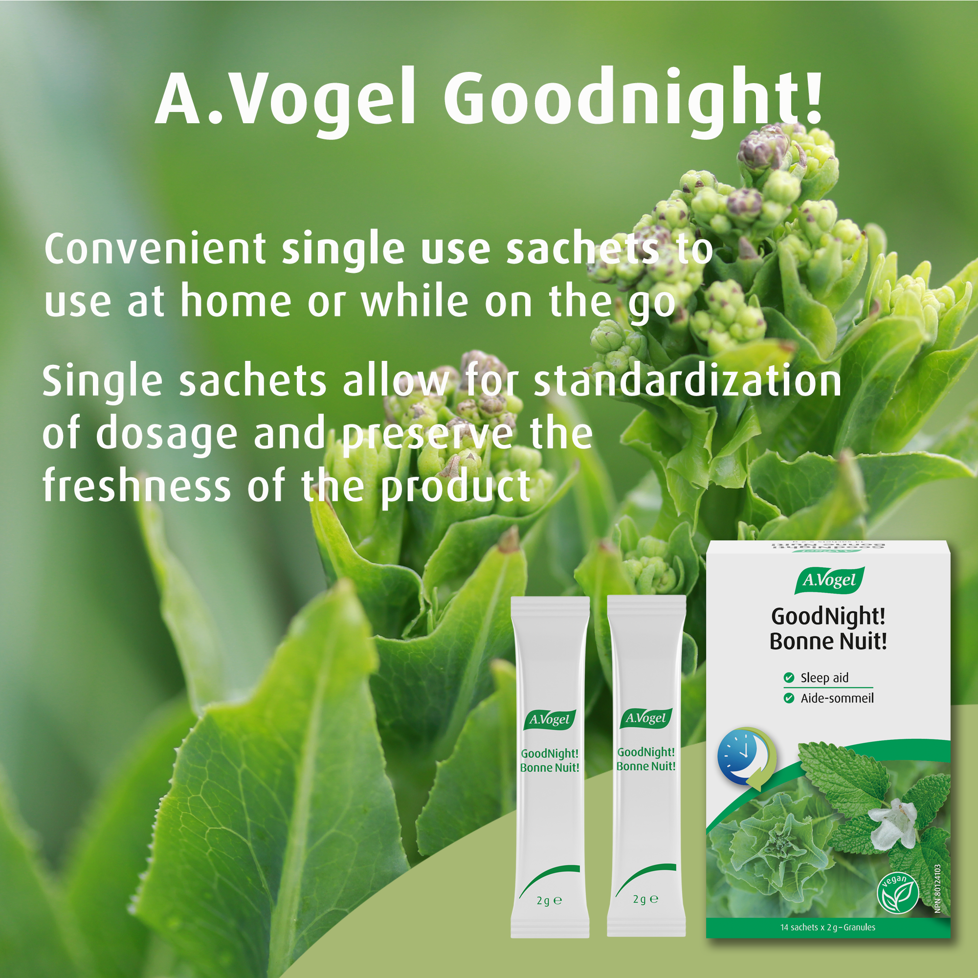 A.Vogel Bonne Nuit! Aide-sommeil naturel  - 14 sachets de 2g