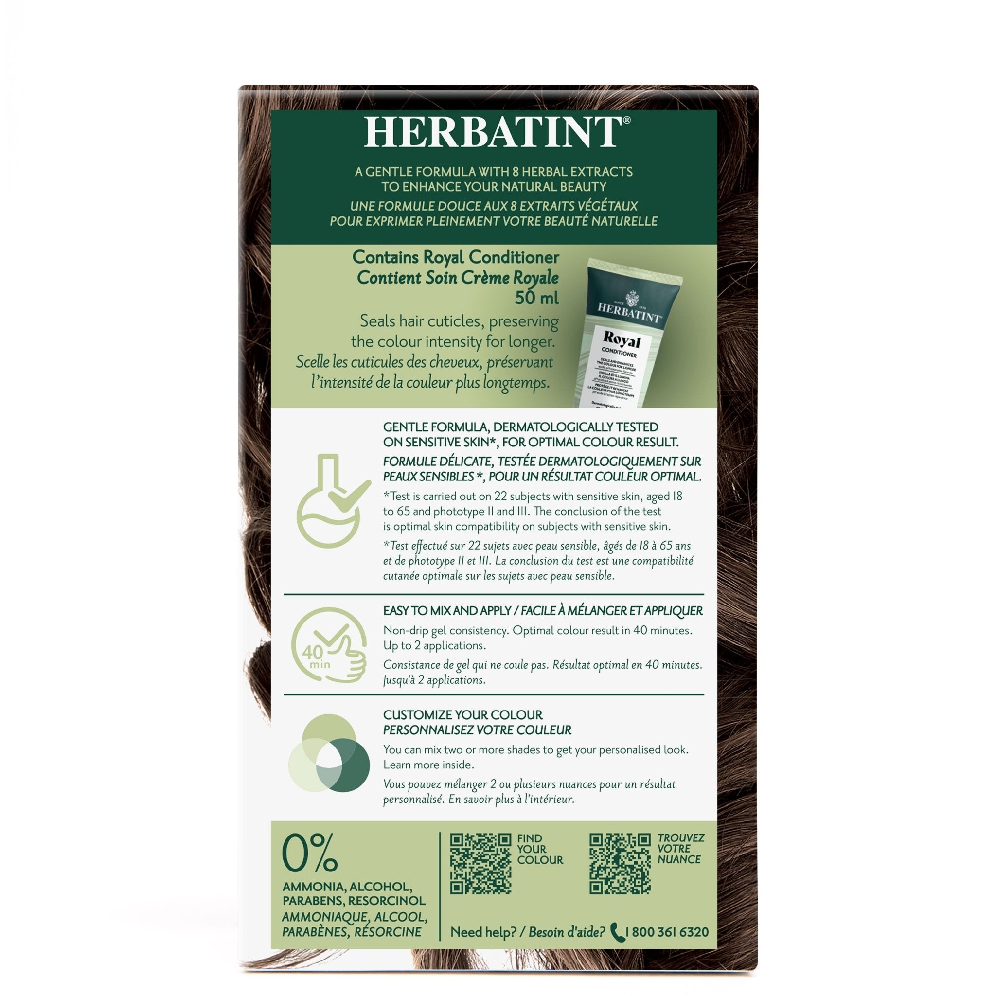 Herbatint Permanent Hair Color Gel 5D Light Golden Chestnut 170 mL - A.Vogel Canada