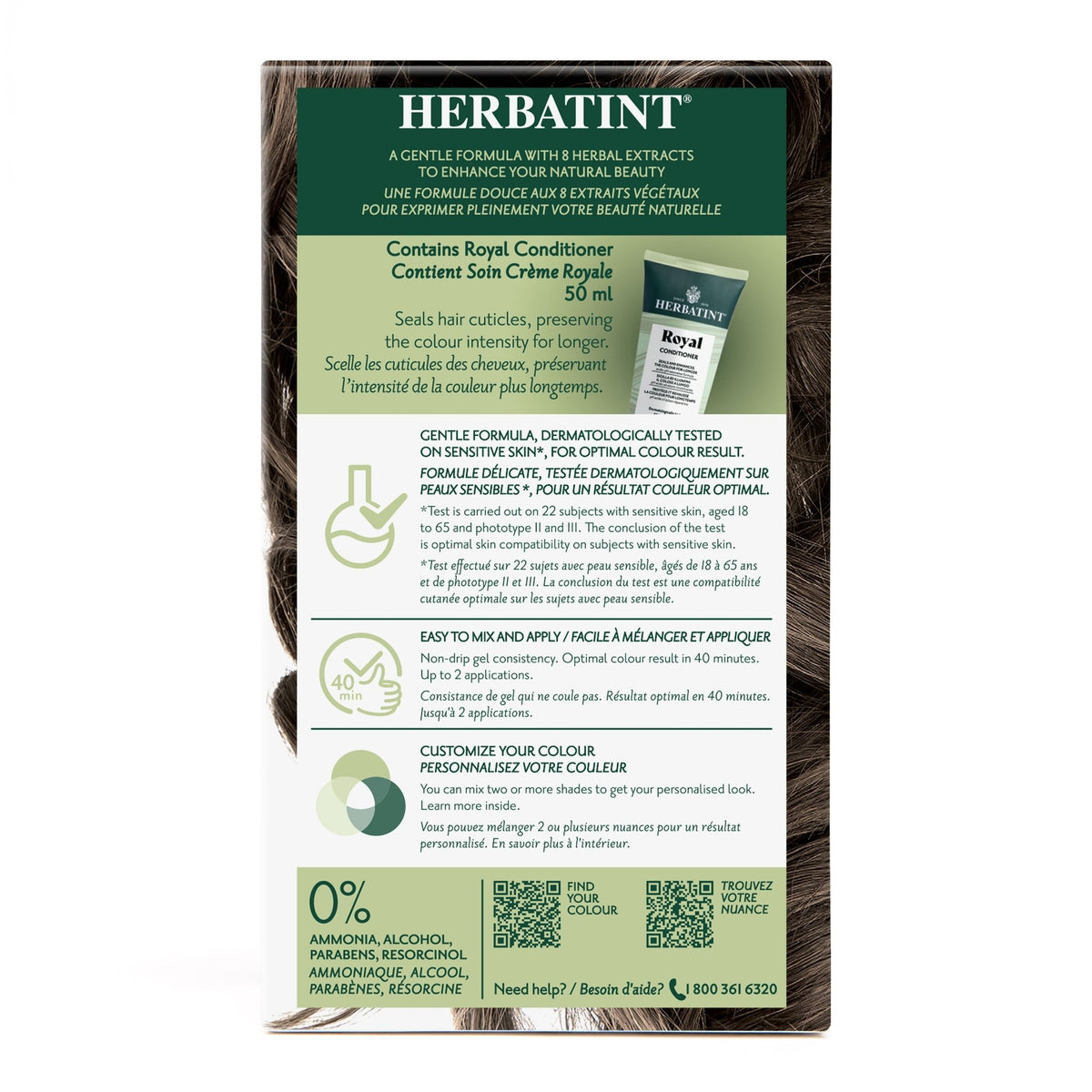 Herbatint Permanent Hair Color Gel 5N Light Chestnut 170 mL - A.Vogel Canada