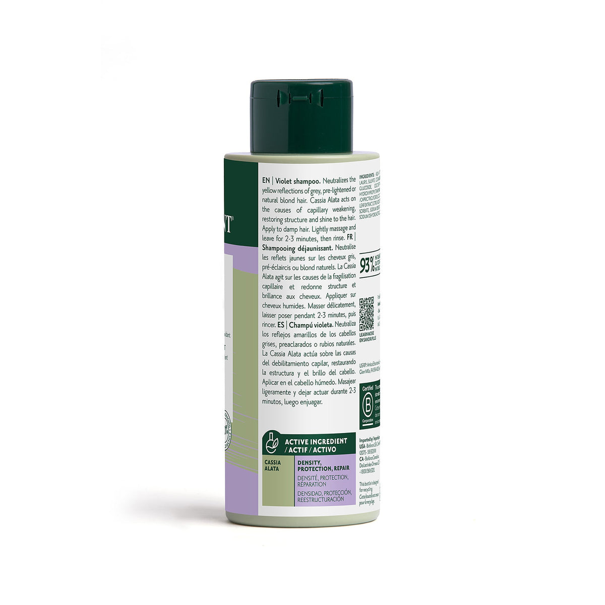 Herbatint Violet Shampoo - Anti - Yellowing Action with Cassia Alata, 260mL - A.Vogel Canada