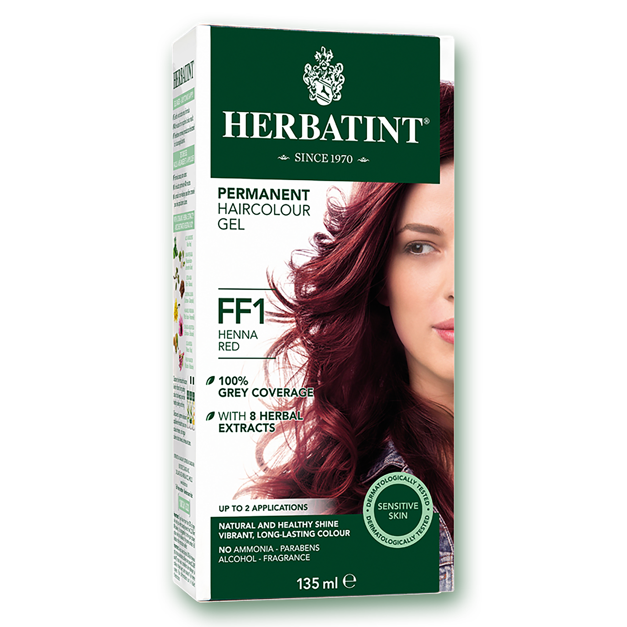 Herbatint Flash Fashion Permanent Hair Color | FF1 Henna Red 135 mL - A.Vogel Canada