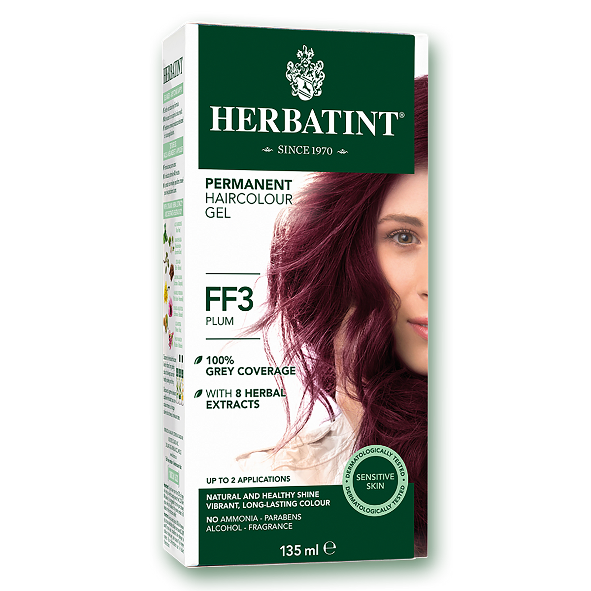 Herbatint Flash Fashion Permanent Hair Color | FF3 Plum 135 mL - A.Vogel Canada