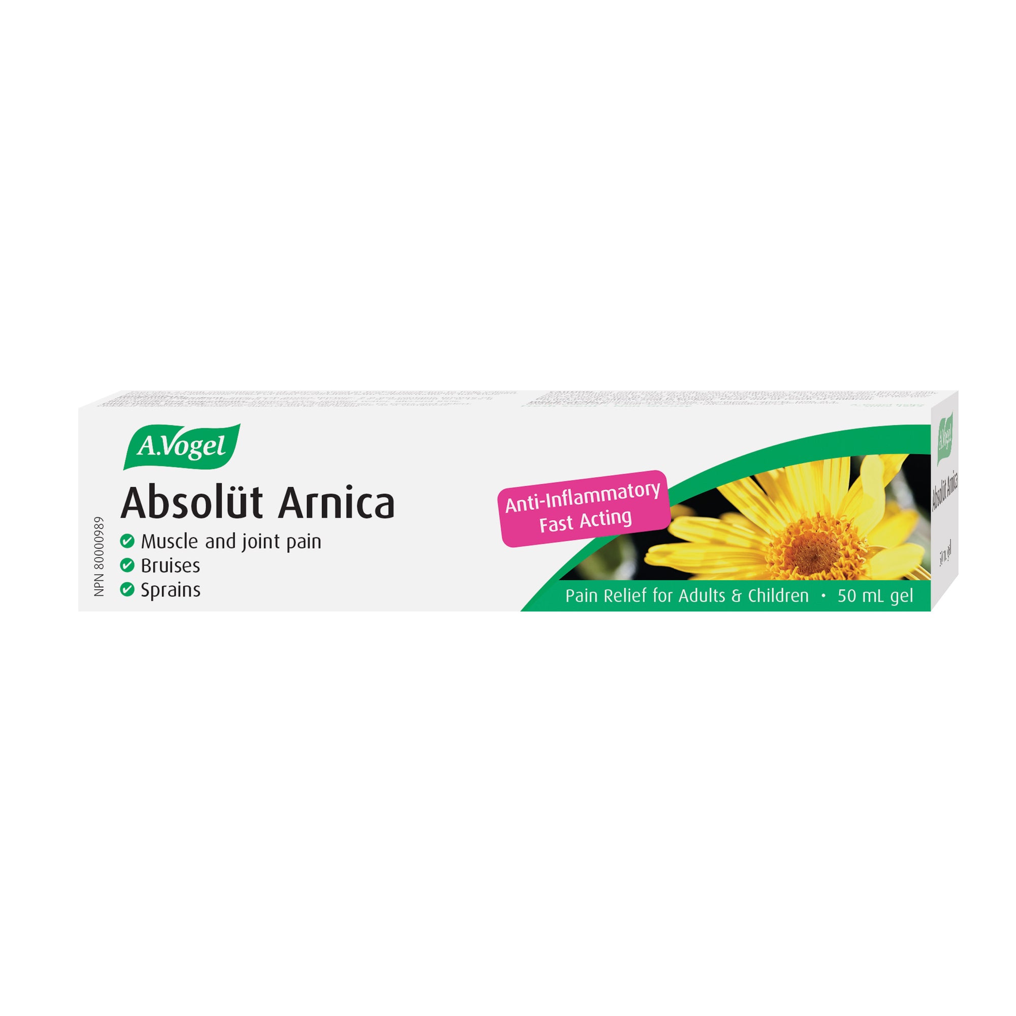 Absolüt Arnica Gel for Sprains, Bruises and Joint Pain 50 ml - A.Vogel Canada