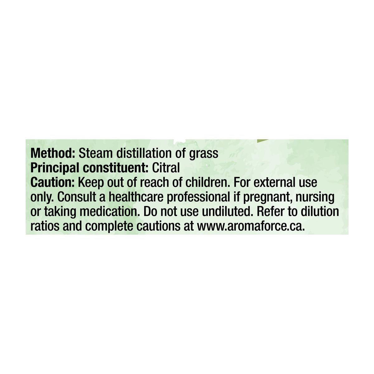 Aromaforce Lemongrass Essential Oil 15mL - A.Vogel Canada