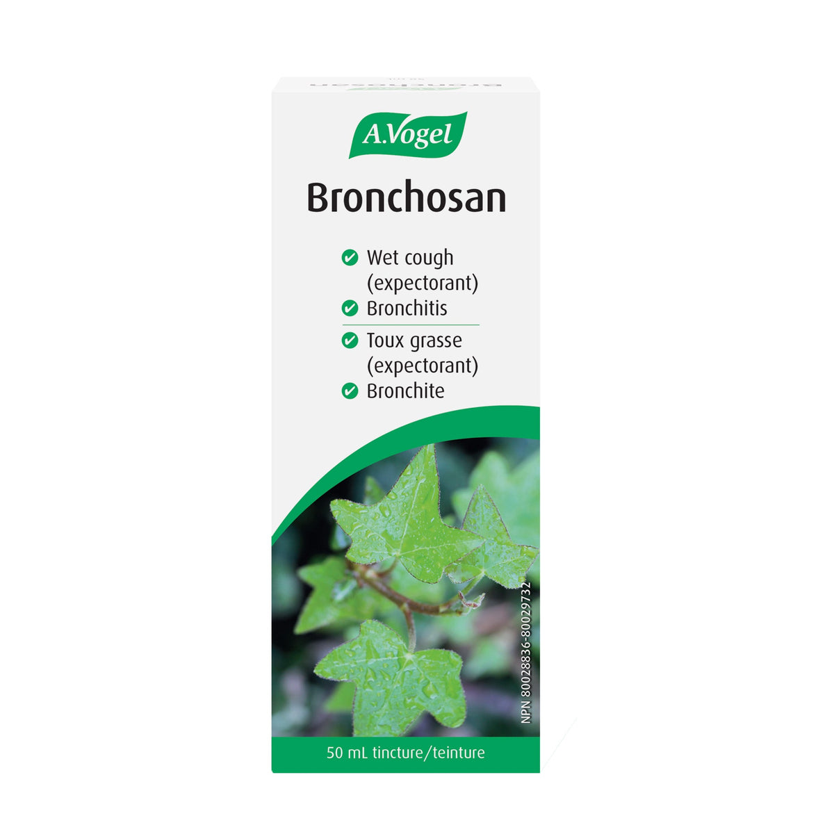 A.Vogel Bronchosan Natural Cough Remedy and Expectorant | Combination of Ivy, Thyme and Liquorice Root 50mL - A.Vogel Canada