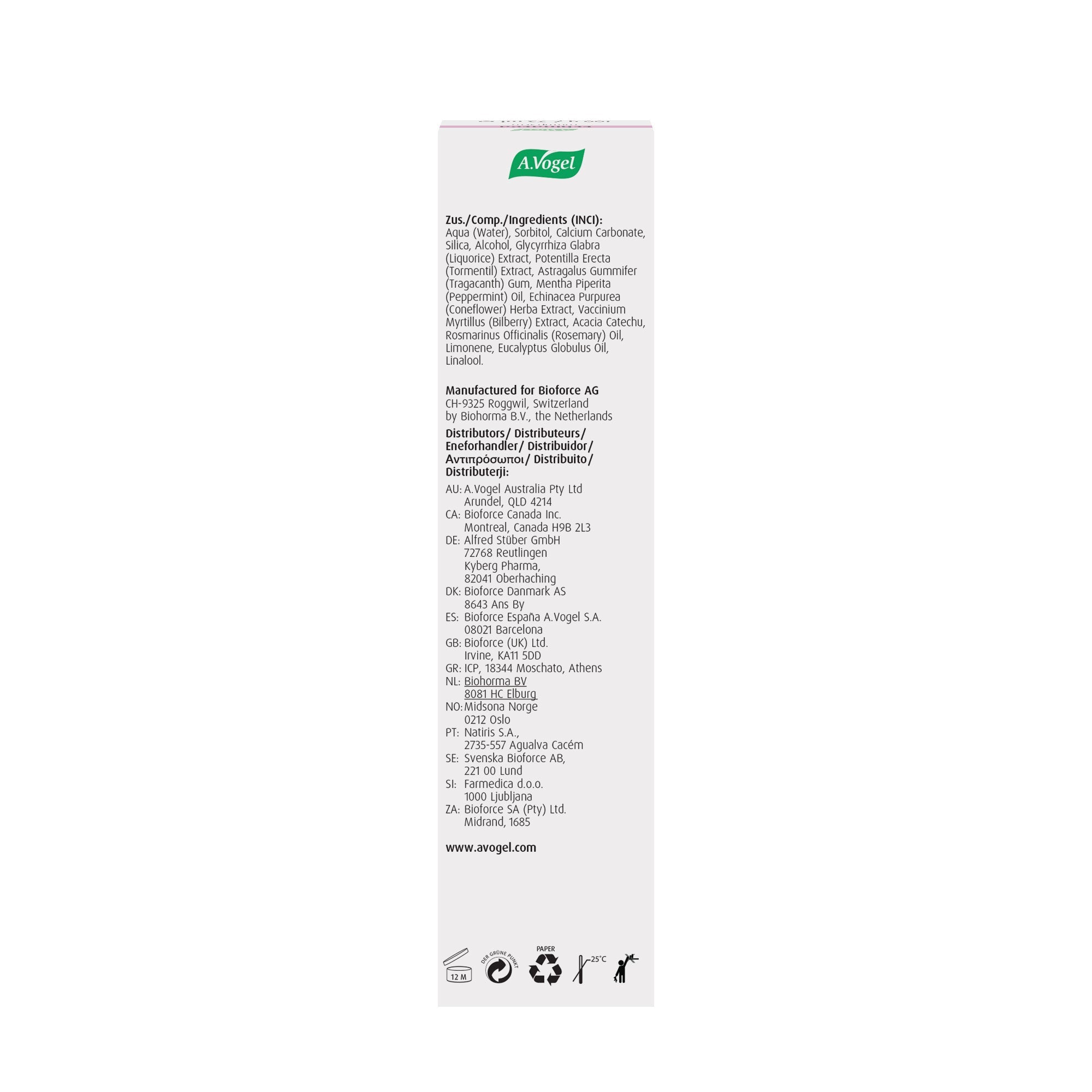 Echinacea Natural Toothpaste for healthy gums 35 gr A.Vogel - A.Vogel ...
