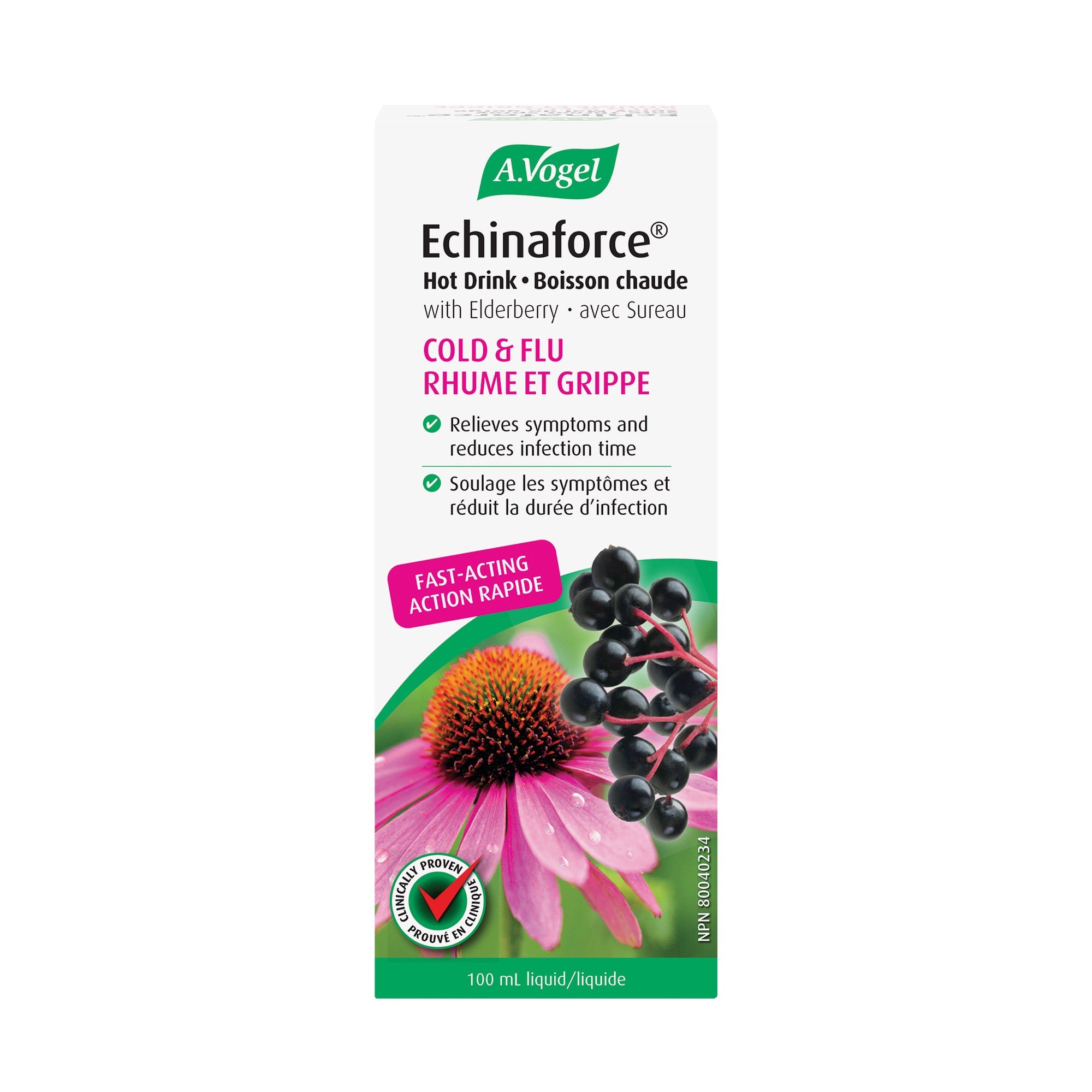 A.Vogel Echinaforce Extra Hot Drink with Elderberry - Immune System Support 100mL - A.Vogel Canada