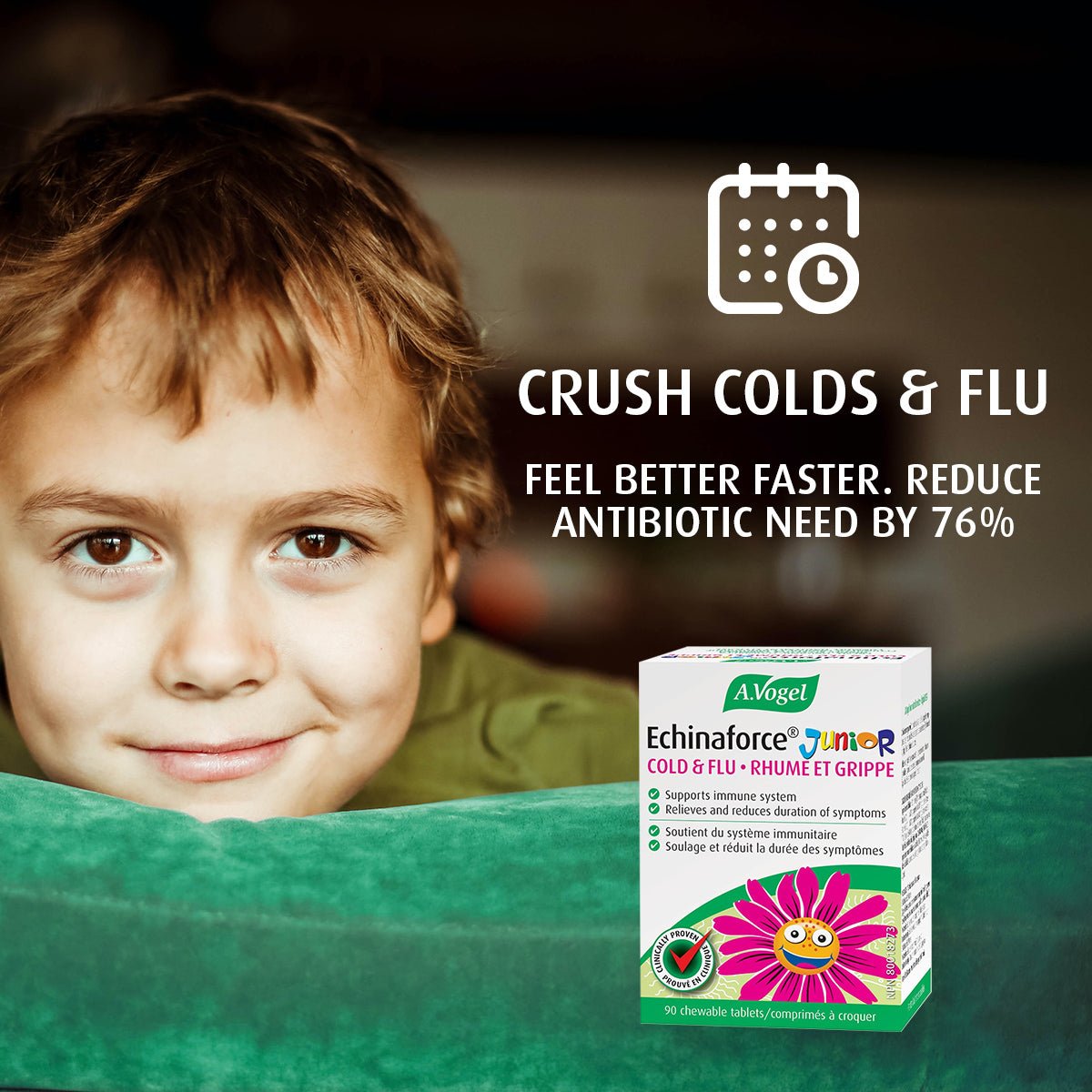 A.Vogel Echinaforce Junior Chewable Tabs - Immune System Support - A.Vogel Canada