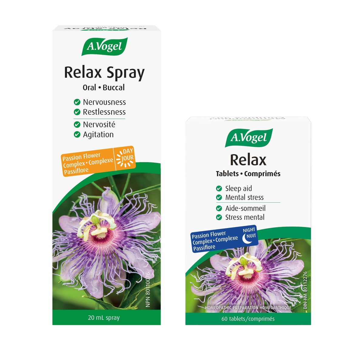 A.Vogel Relax Bundle - Fast Acting Stress Relief and Sleep Aid Day and Night - A.Vogel Canada