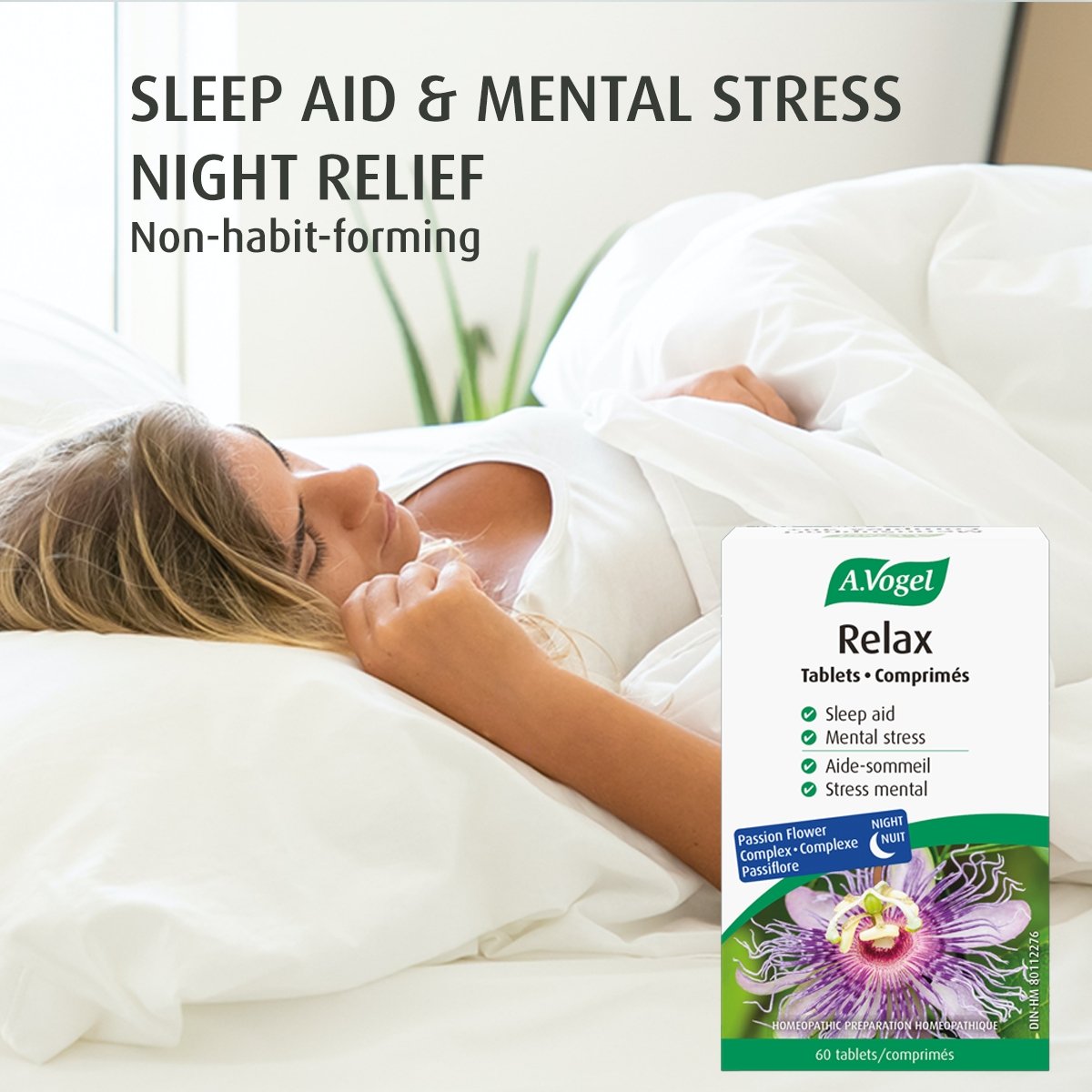 A.Vogel Relax Tablets - Sleep Aid and Mental Stress Relief 60 Tabs - A.Vogel Canada