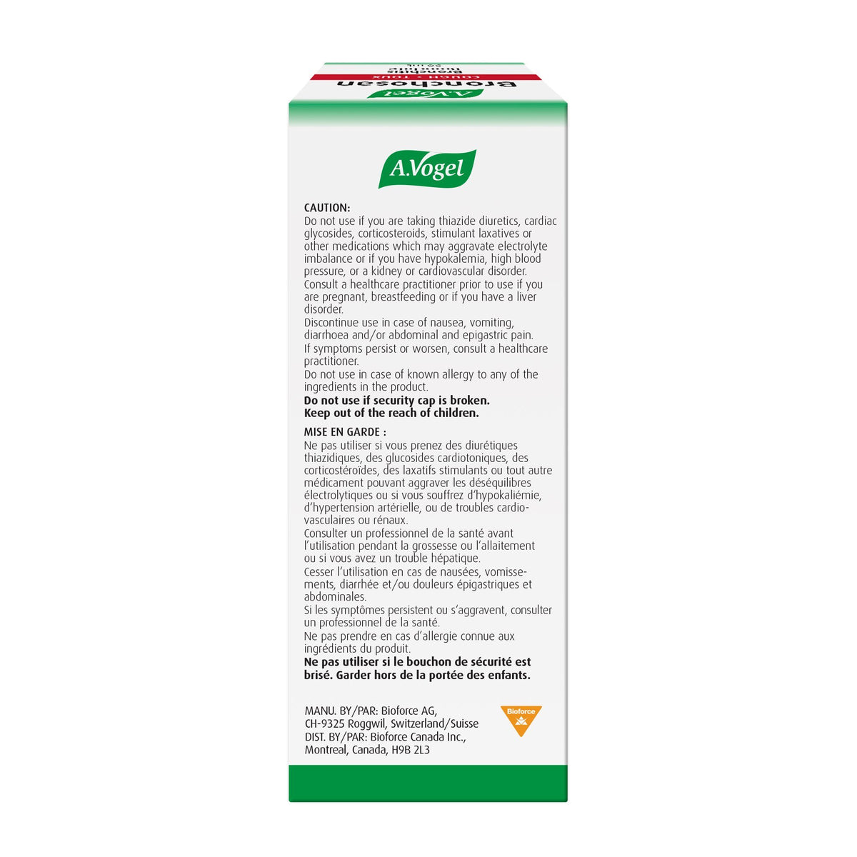 Bronchosan Natural Cough Remedy and Expectorant 50mL - A.Vogel Canada