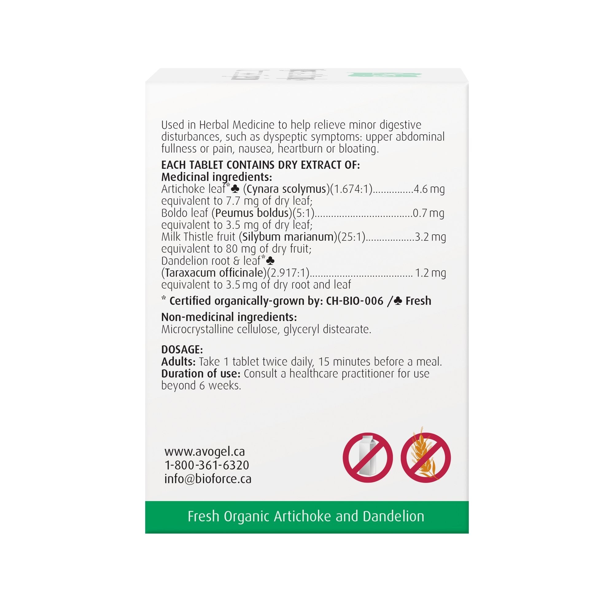 Digestive Aid Complex - Relieves Digestive Disturbances 60 Tabs - A.Vogel Canada