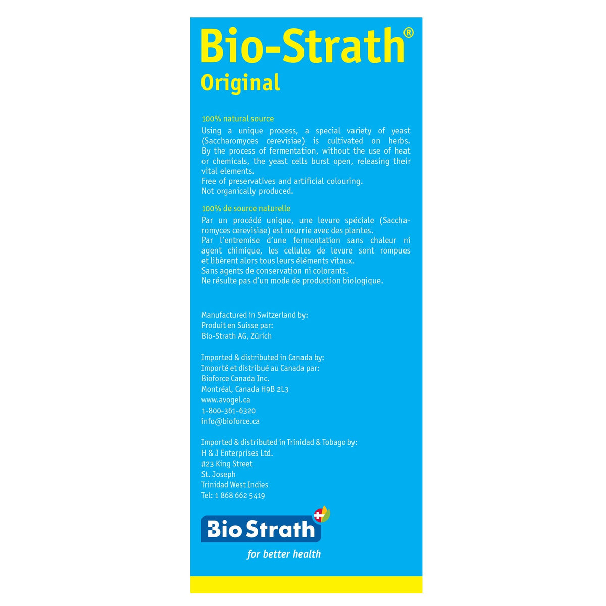 Fatigue &amp; Stress Daily Supplement Bio-Strath Original Elixir - A.Vogel Canada