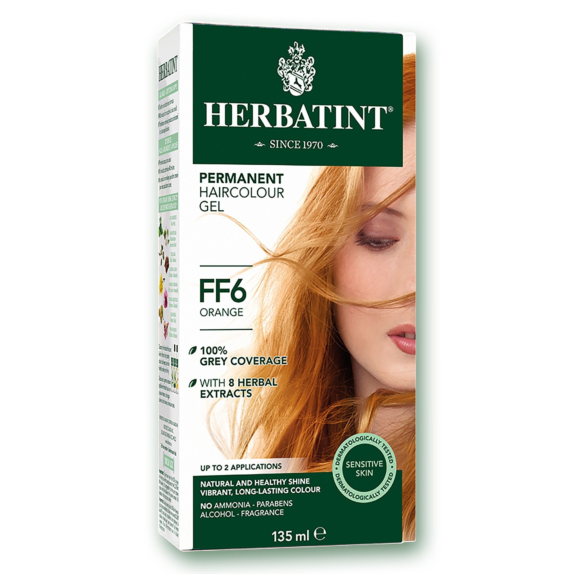 Herbatint Flash Fashion Permanent Hair Color | FF6 Orange 135 mL - A.Vogel Canada