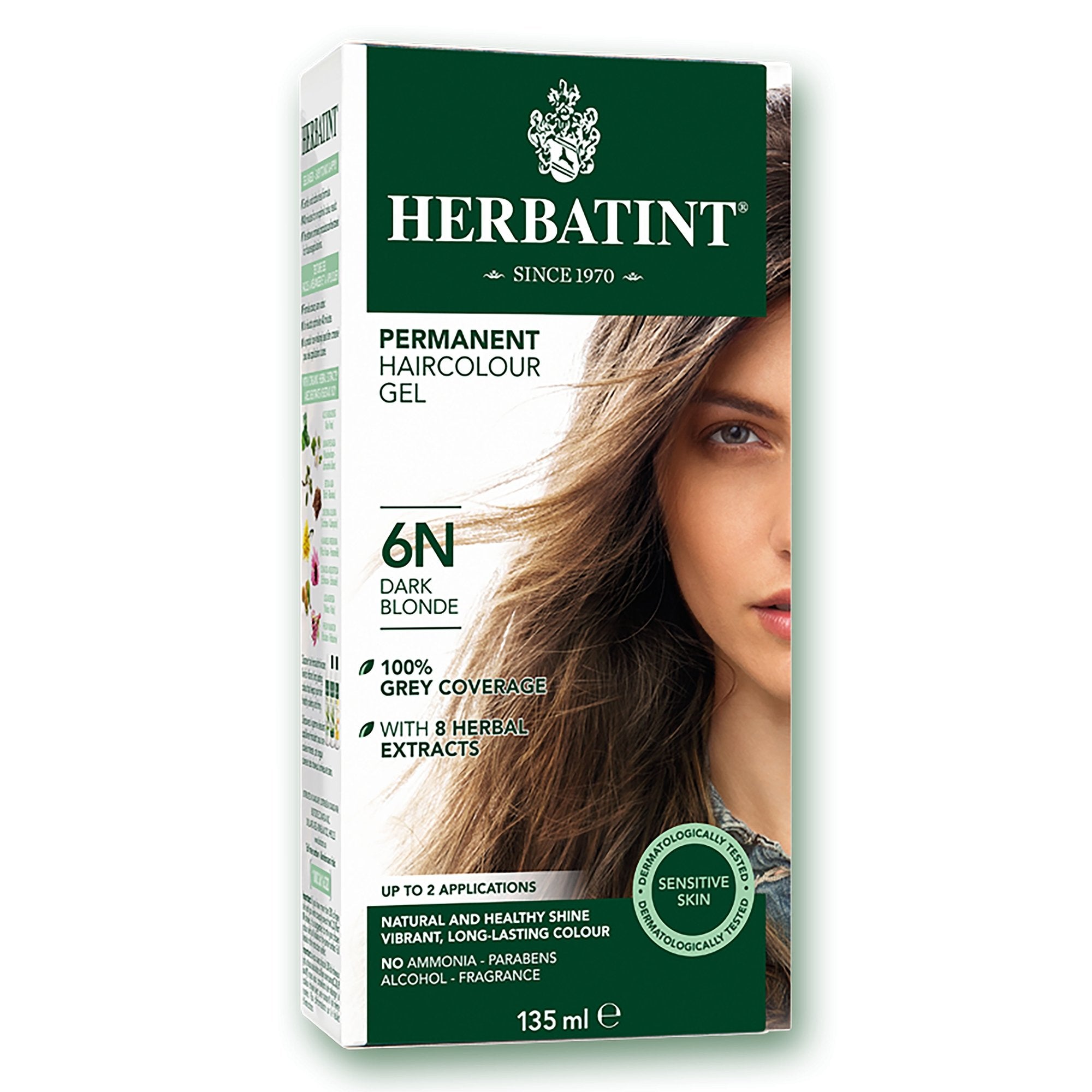 Herbatint Permanent Hair Color | 6N Dark Blonde 135 mL - A.Vogel Canada