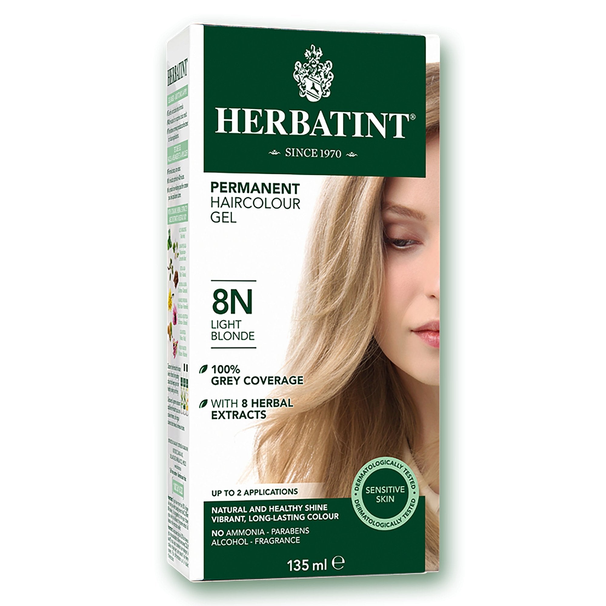 Herbatint Permanent Hair Color | 8N Light Blonde 135 mL - A.Vogel Canada