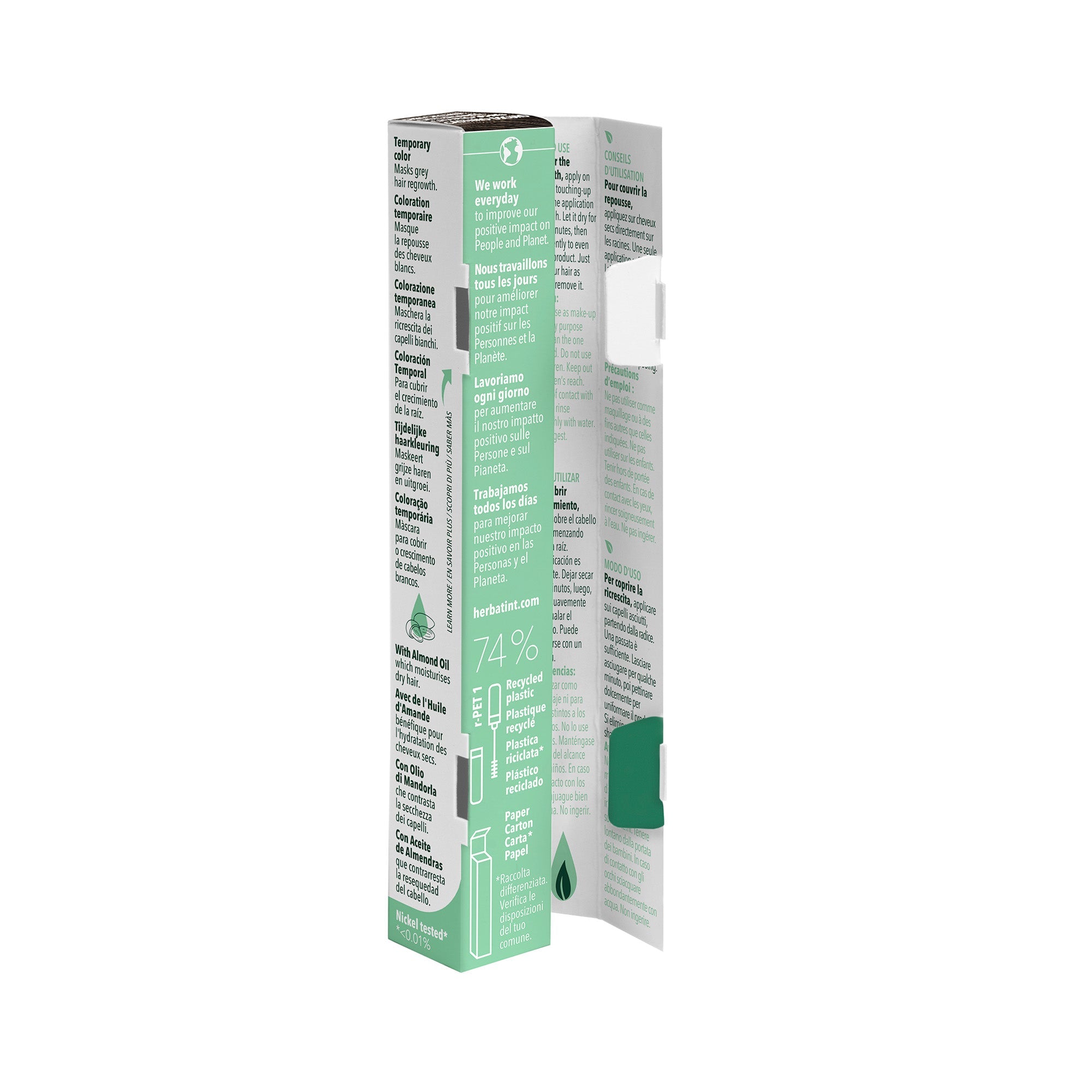Herbatint Temporary Hair Touch-up Black 60 mL - A.Vogel Canada