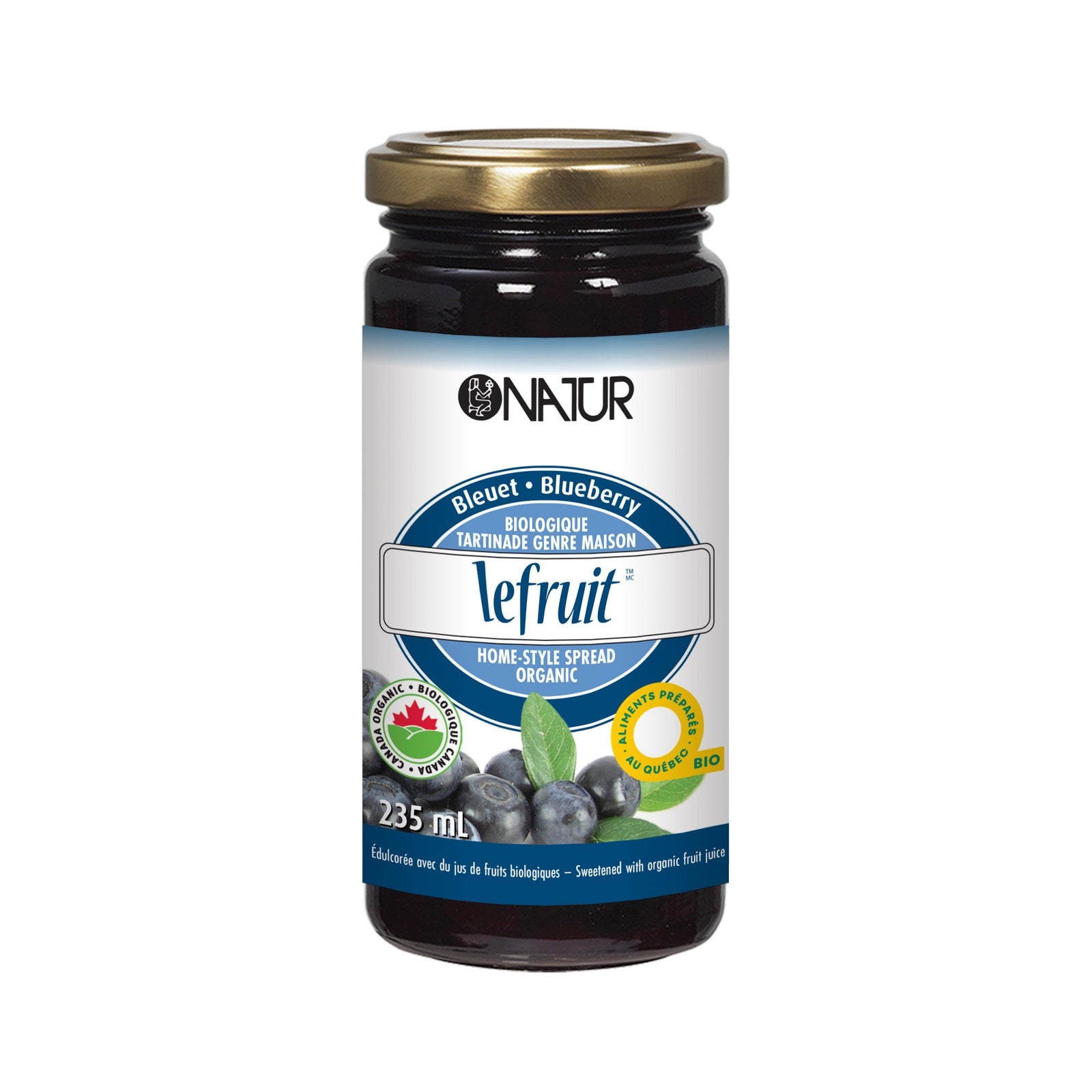 Natur Le Fruit Organic Blueberry Spread 235 mL - A.Vogel Canada