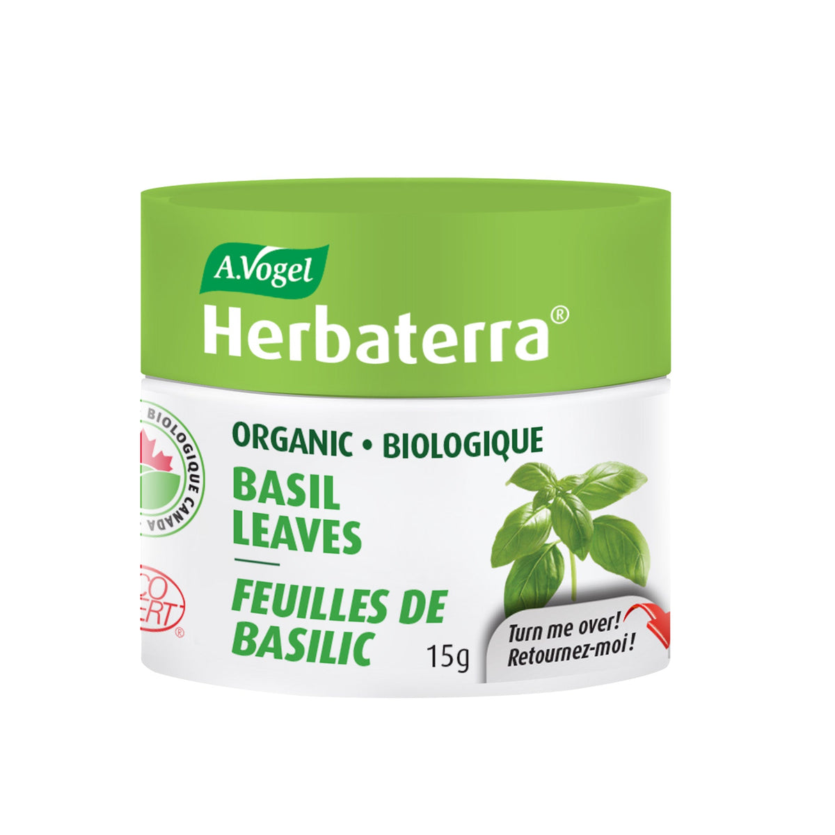 Organic Basil Leaves - Premium Flavorful Spices &amp; Herbs Herbaterra - A.Vogel Canada