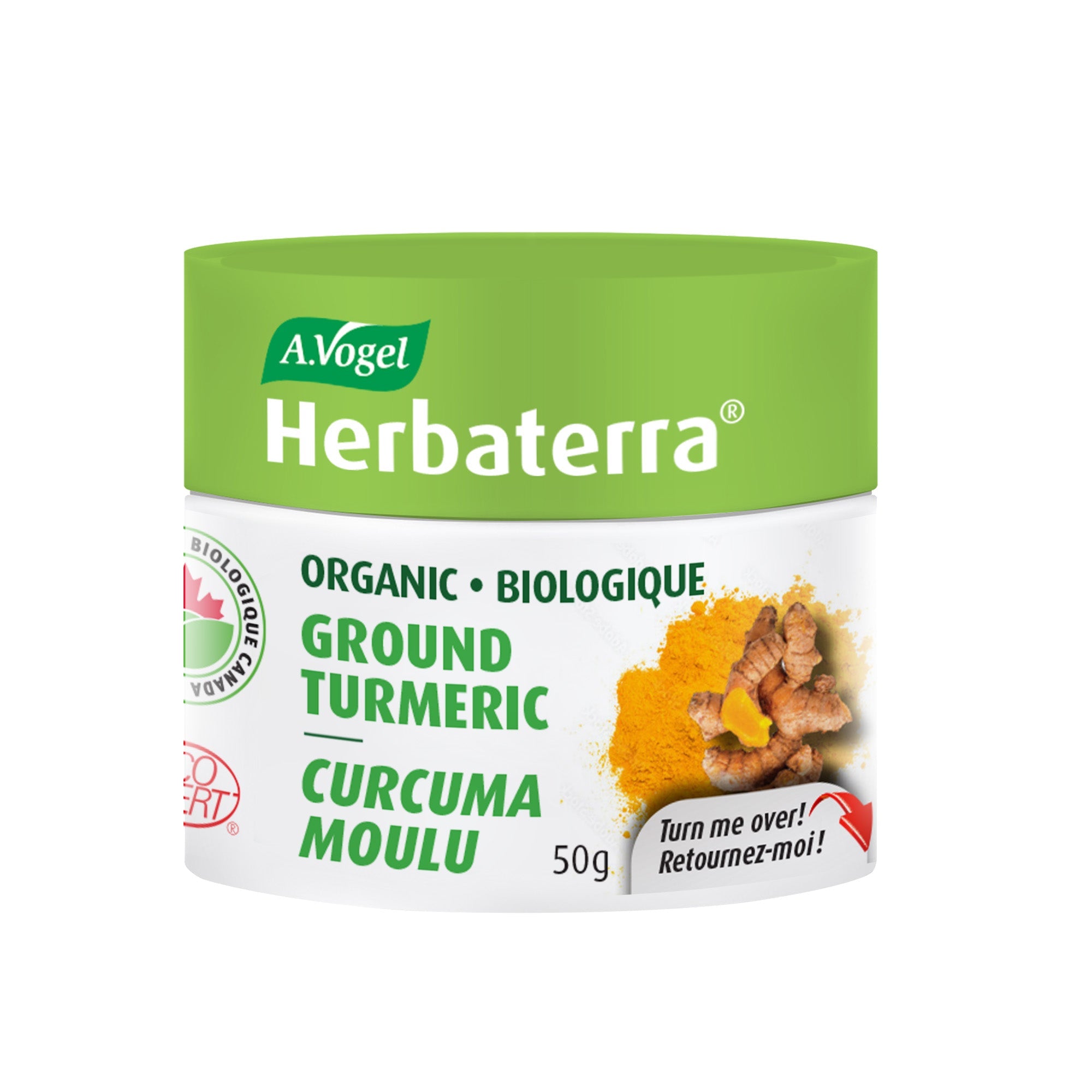 Organic Ground Tumeric - Premium Flavorful Spices & Herbs Herbaterra - A.Vogel Canada