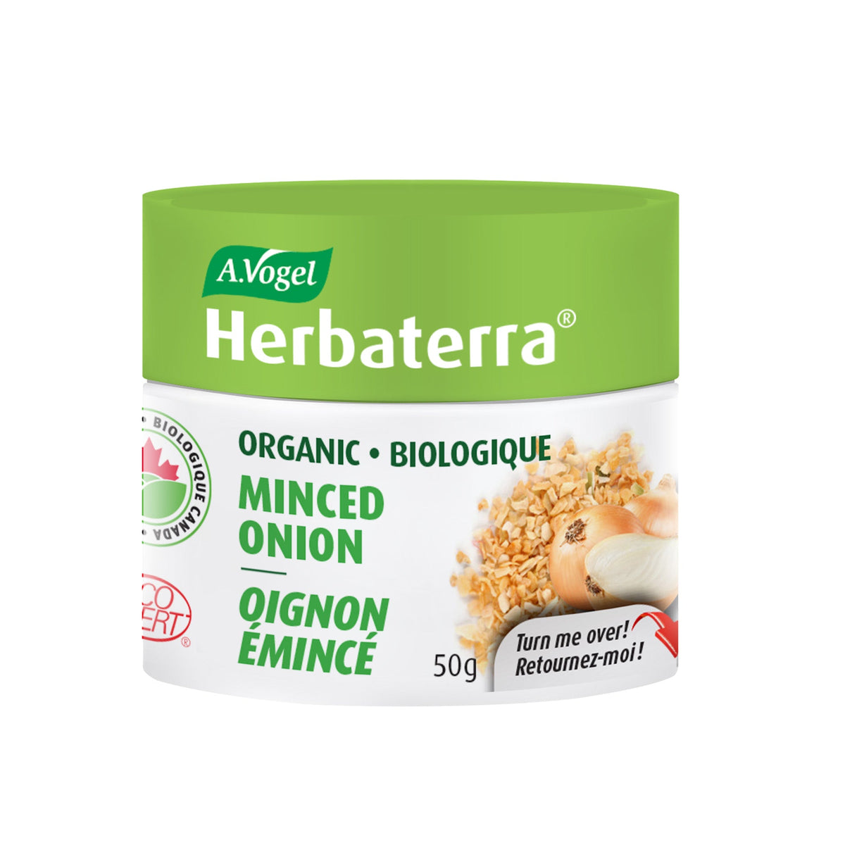 Organic Minced Onion - Premium Flavorful Spices &amp; Herbs Herbaterra - A.Vogel Canada