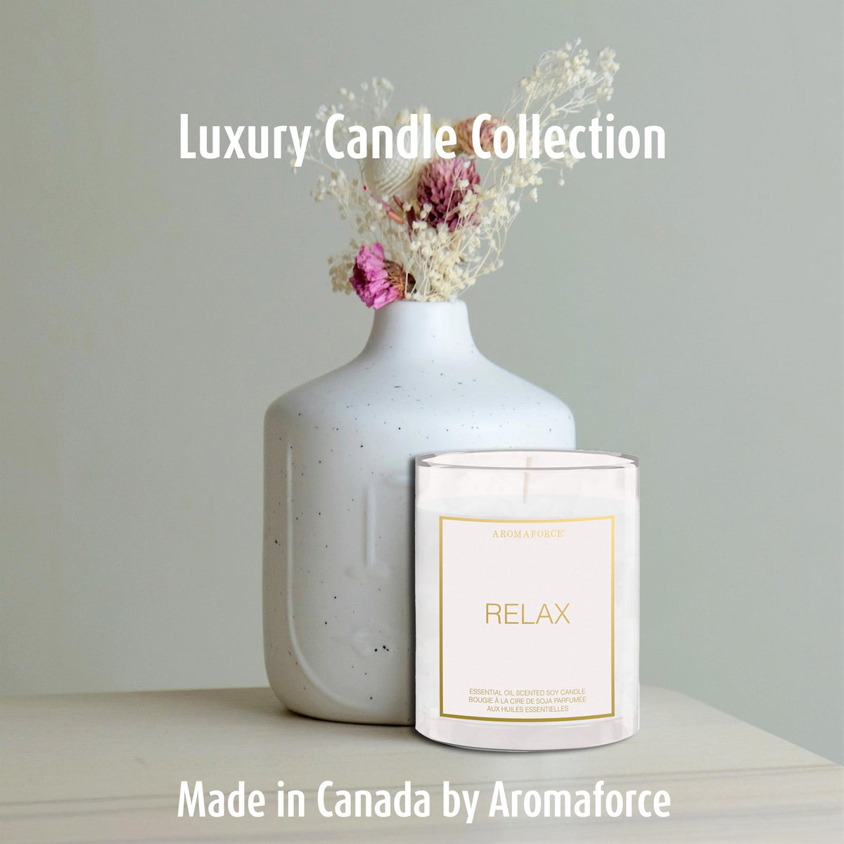Relax Luxury Candle - Aromaforce - A.Vogel Canada